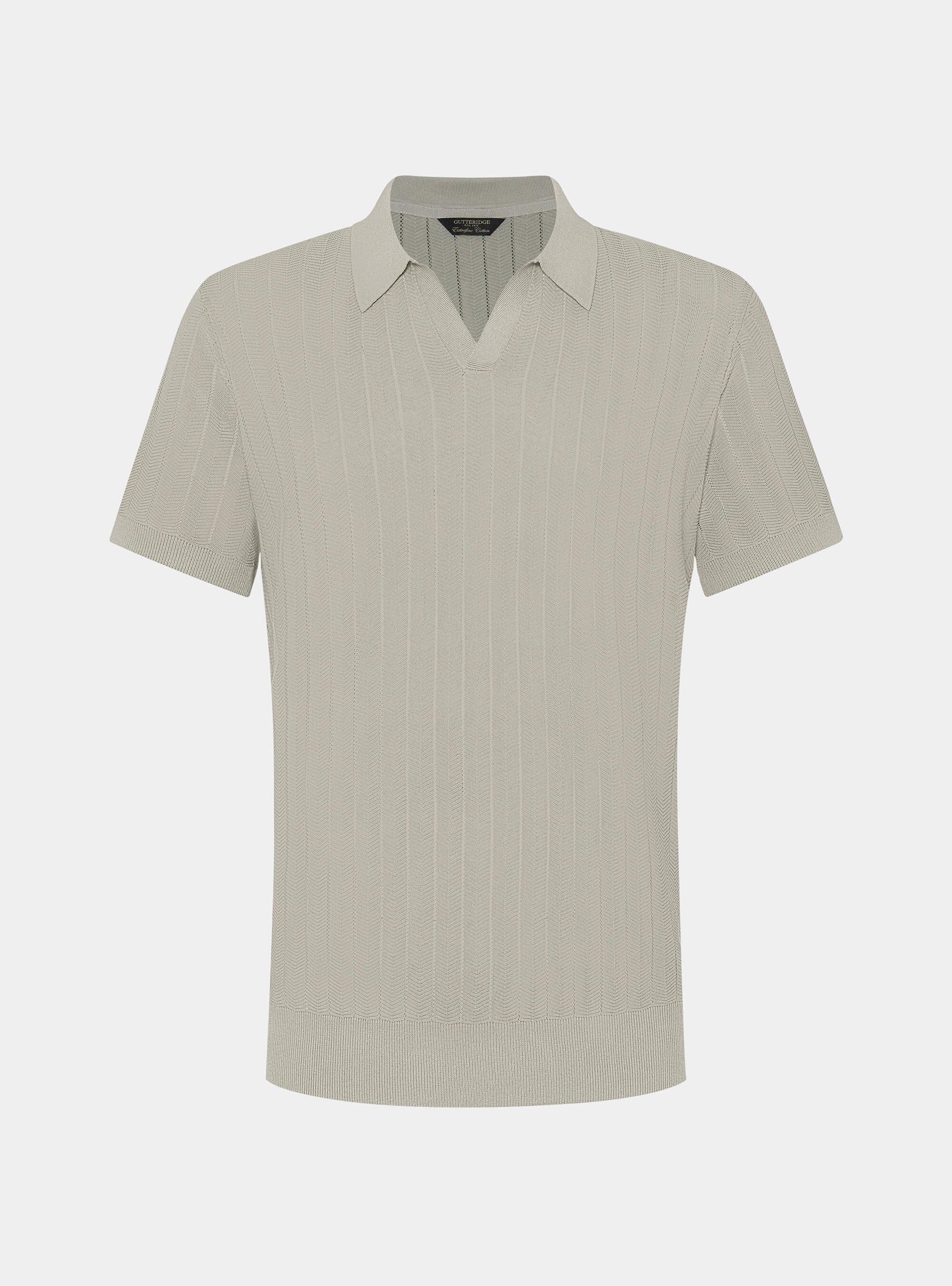 Polo traforata in cotone spigato, SABBIA