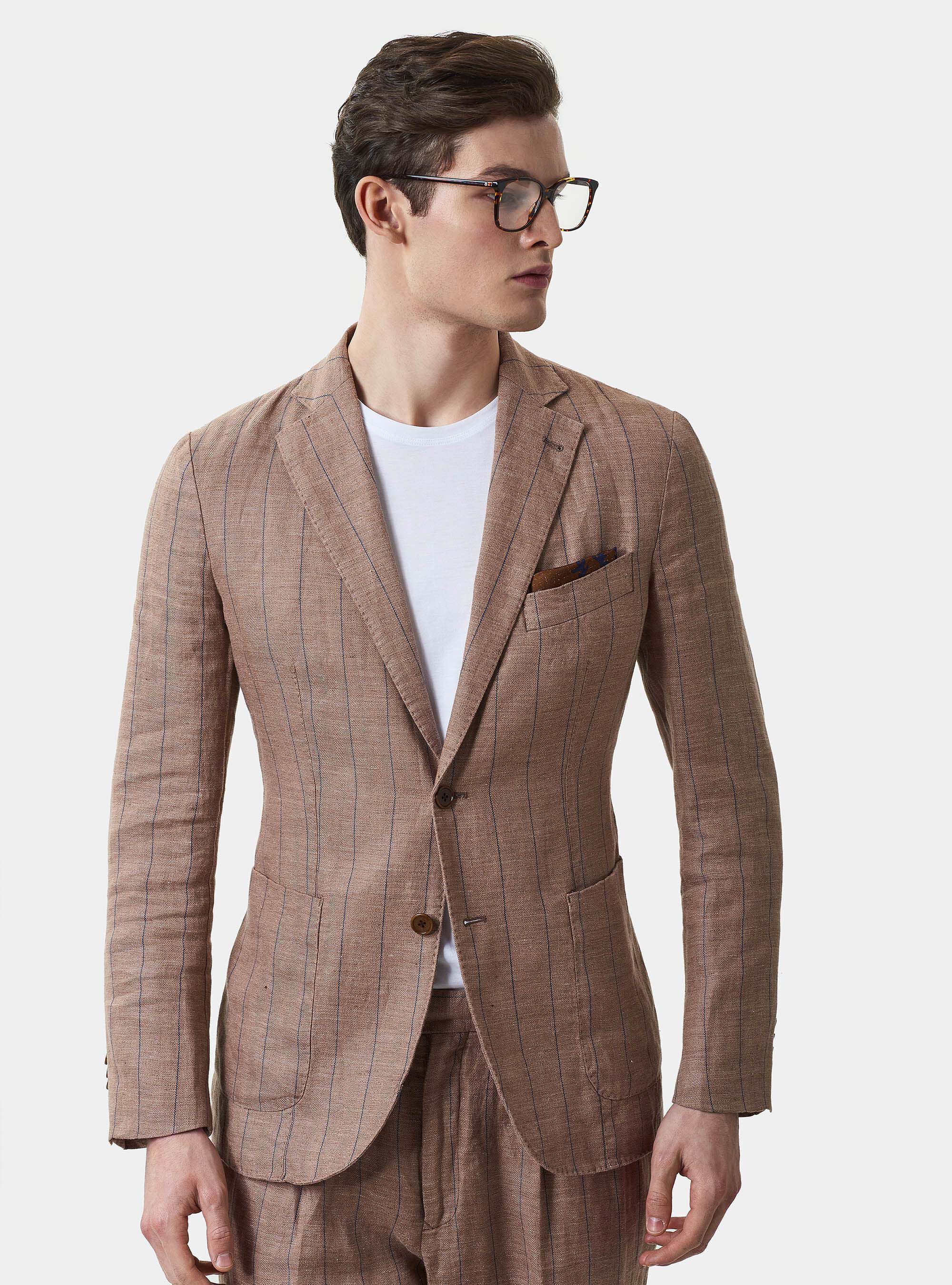 Giacca per abito in lino gessato | Gutteridge | Spring Sale Uomo