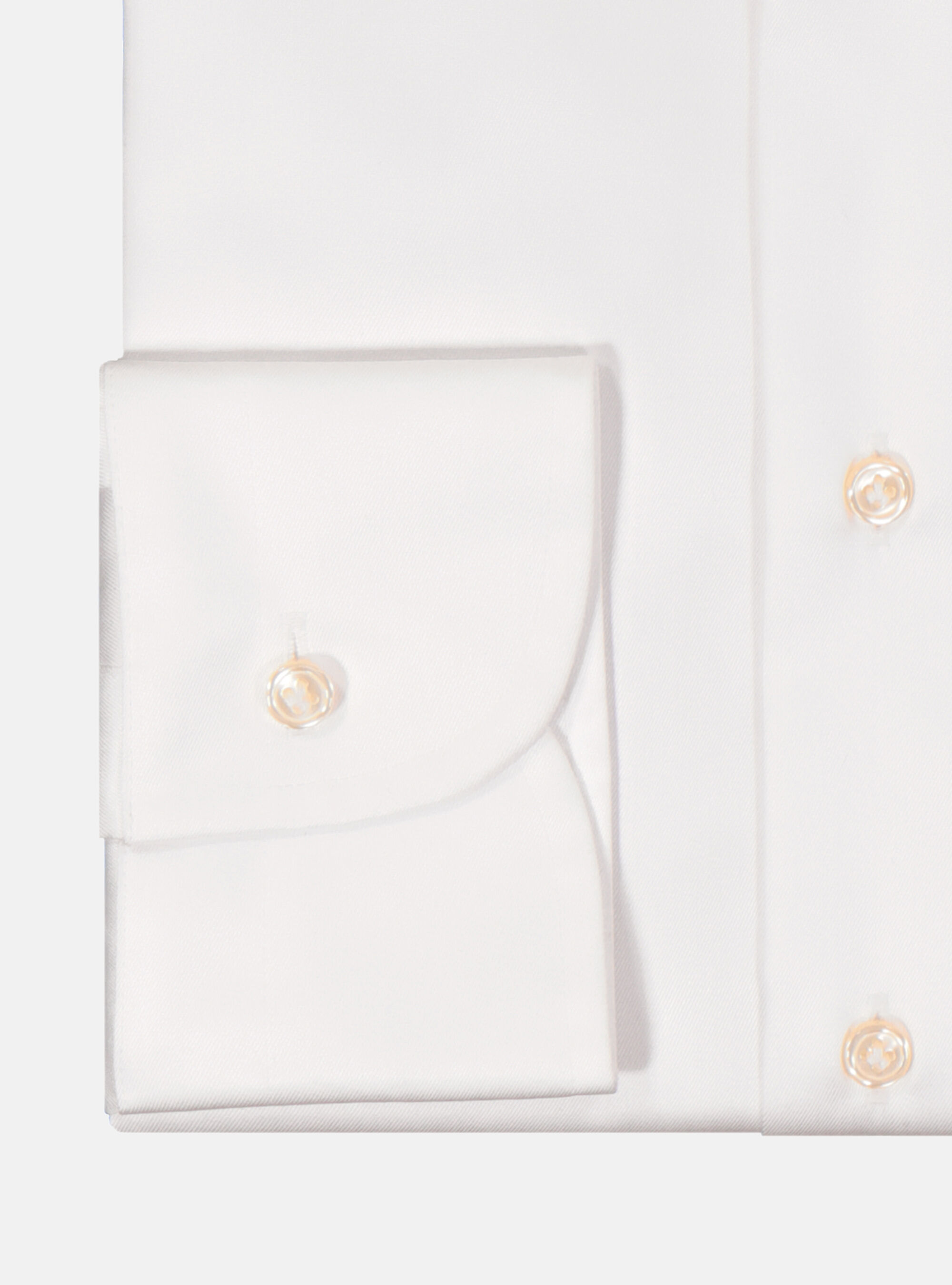 Camicia comfort fit classica in twill no iron, BIANCO