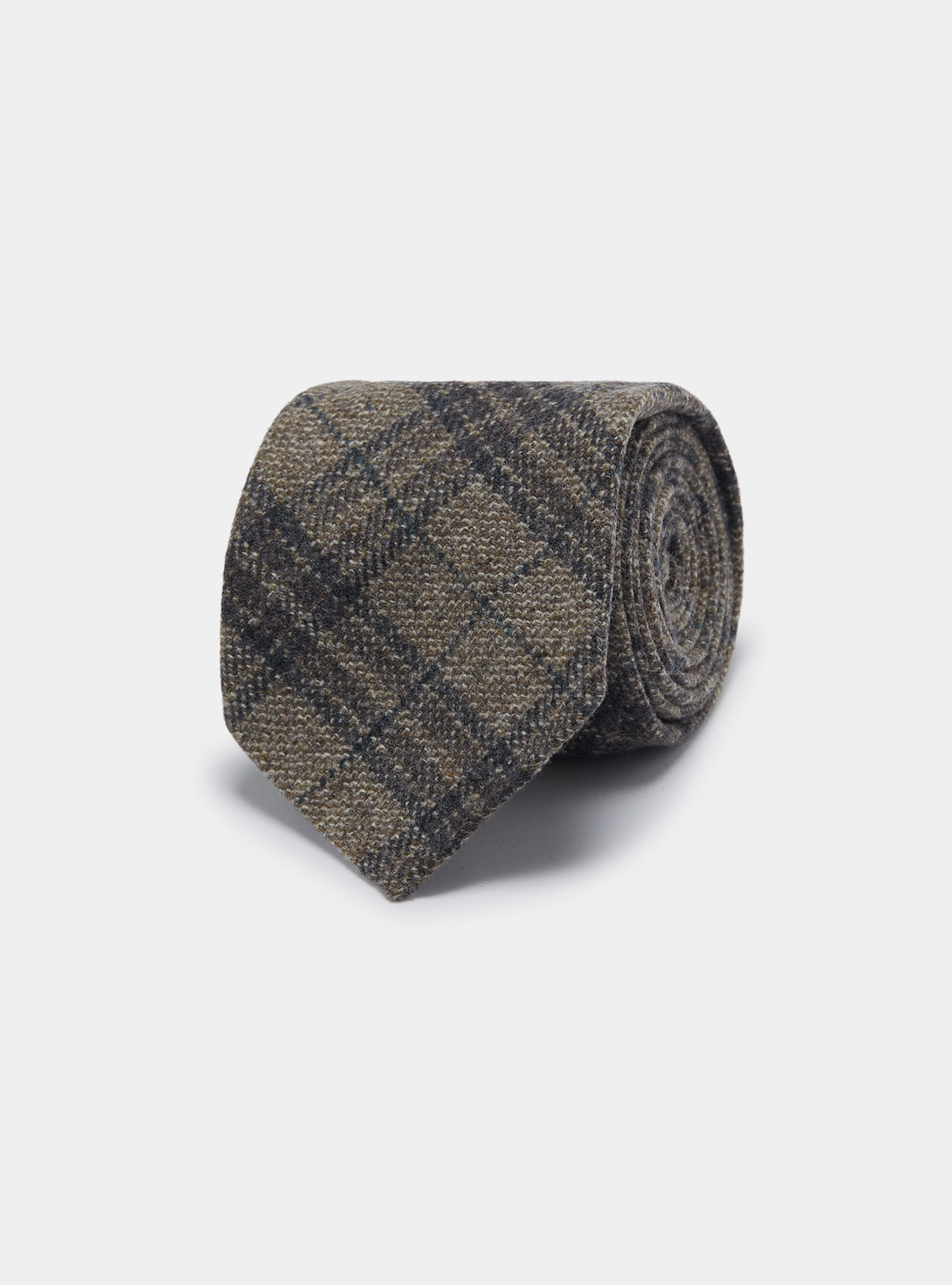 Patterned wool tie