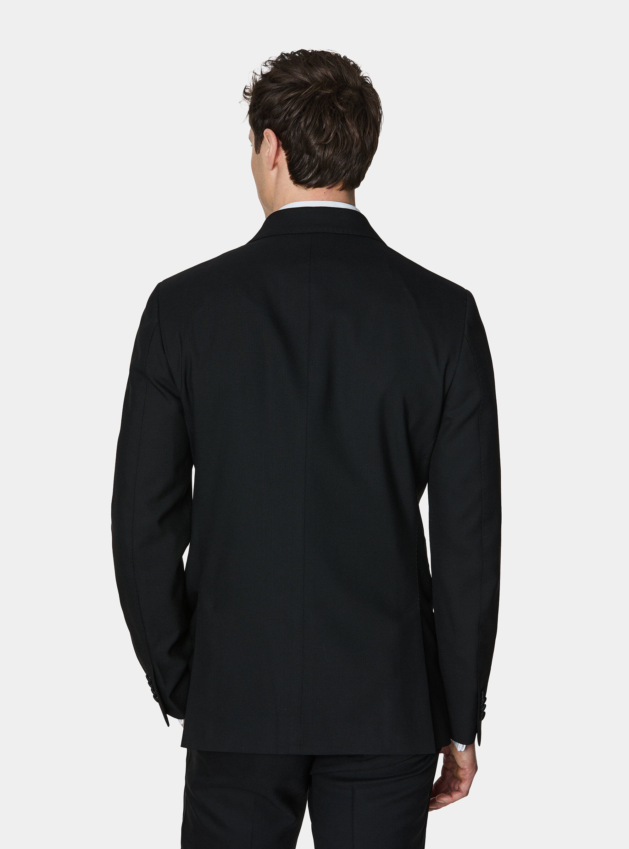 Vitale Barberis Canonico wool tuxedo blazer, BLACK