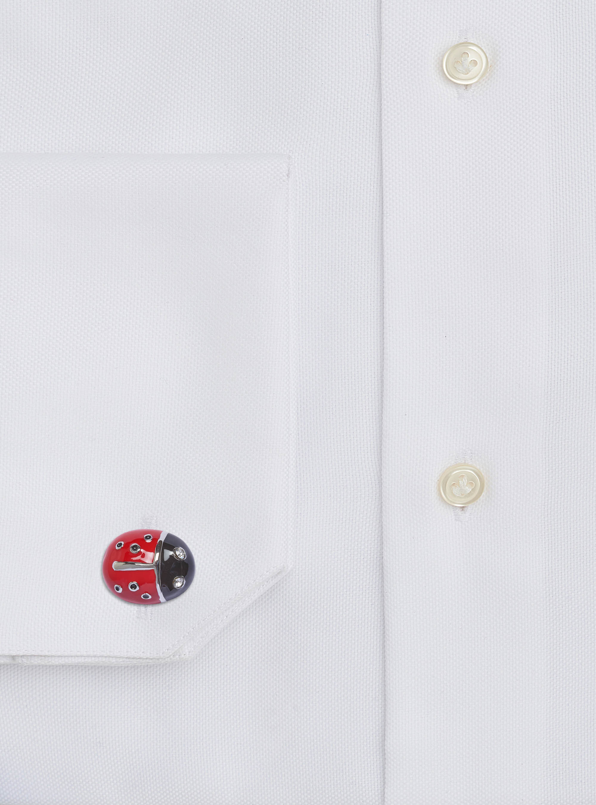 Ladybird cufflinks, ARGENTO 0305C