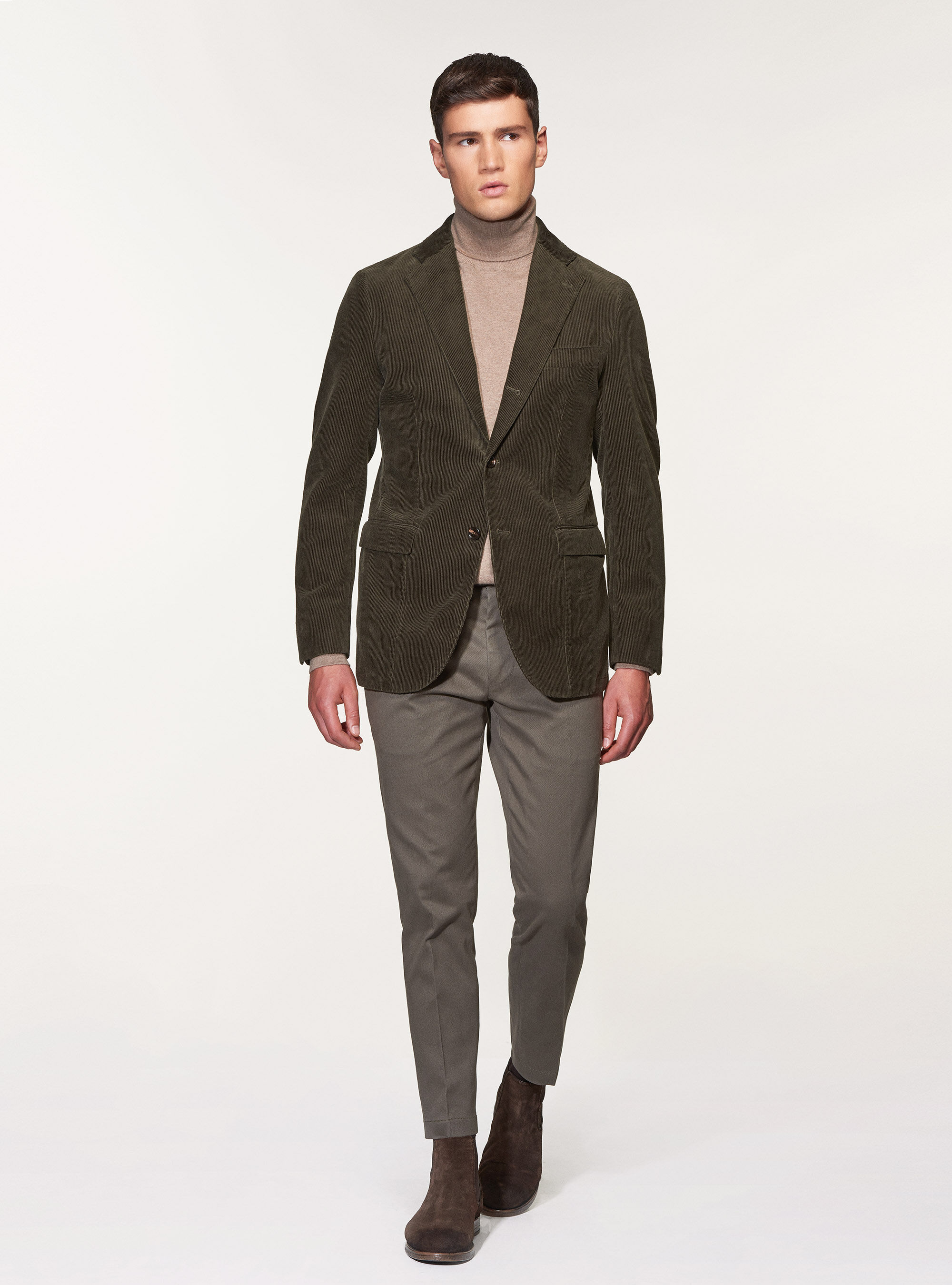 Green best sale corduroy blazer