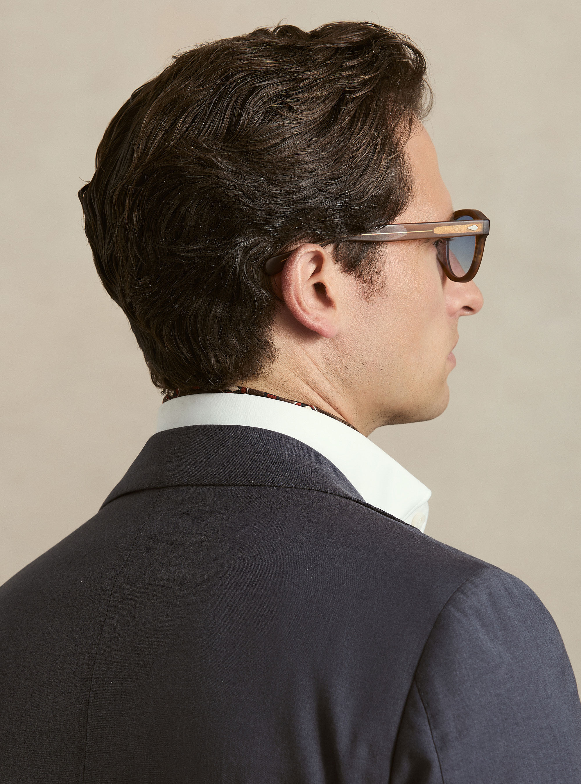 Slim fit classic suit blazer, INK