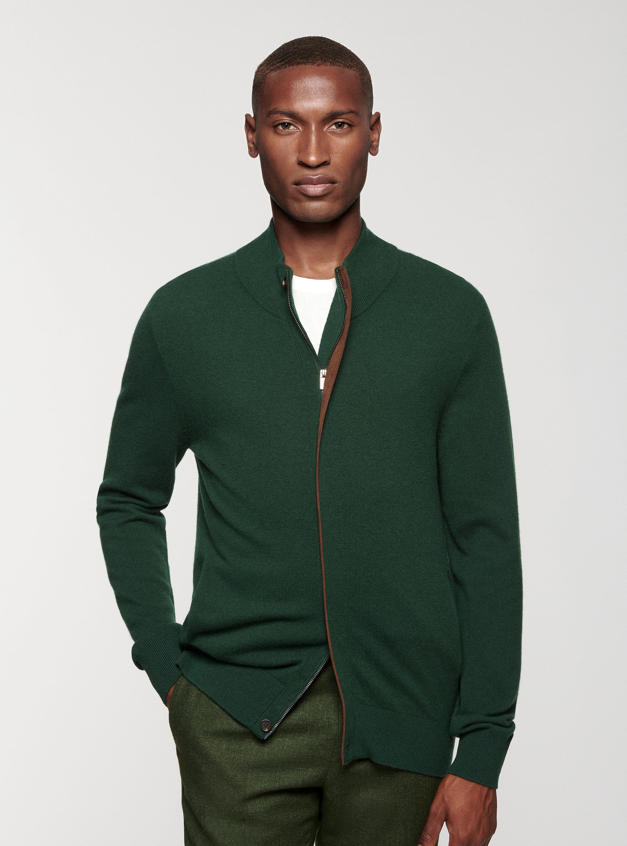 Cardigan vert homme clearance
