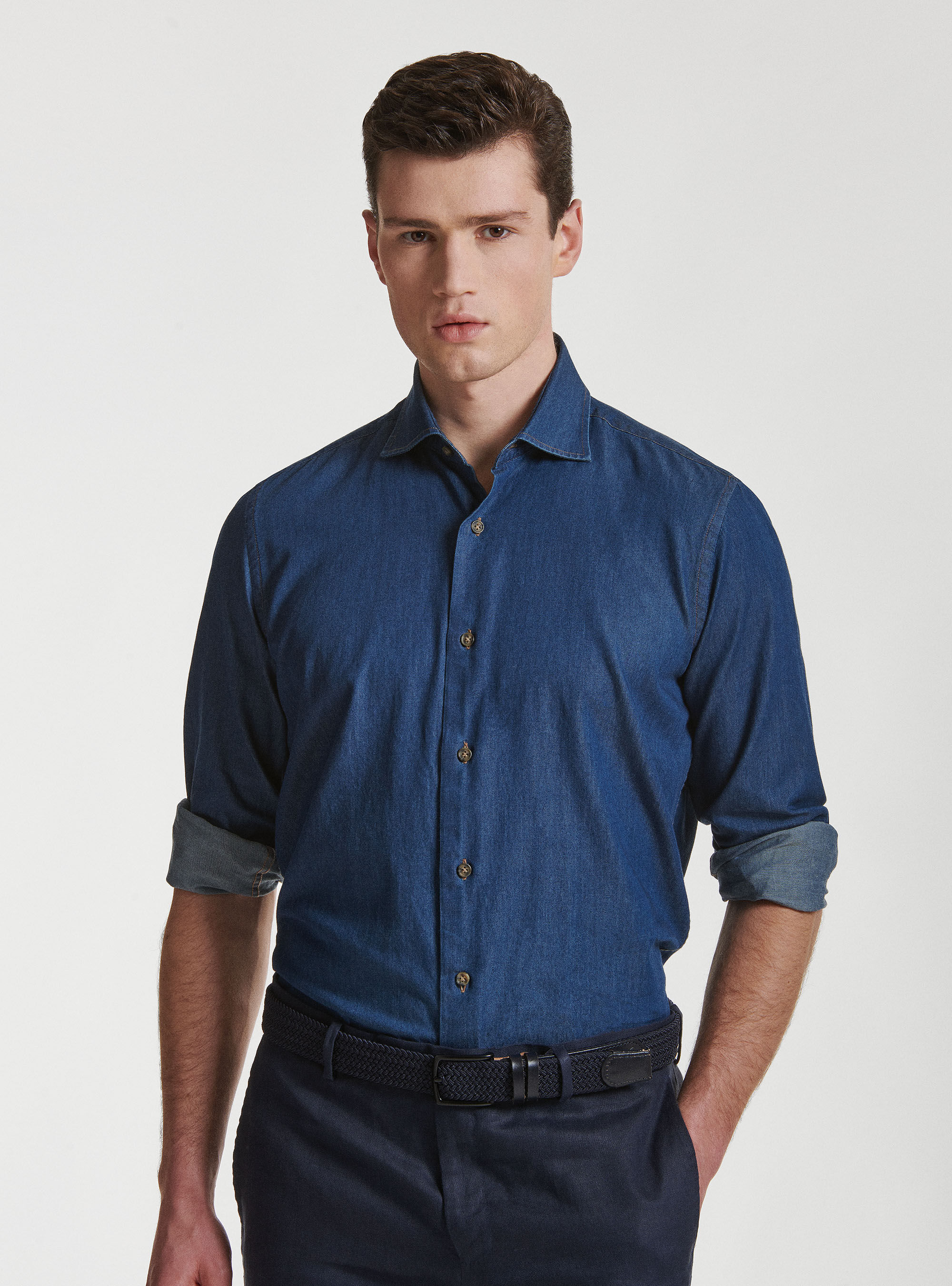 Camicia store chambray uomo