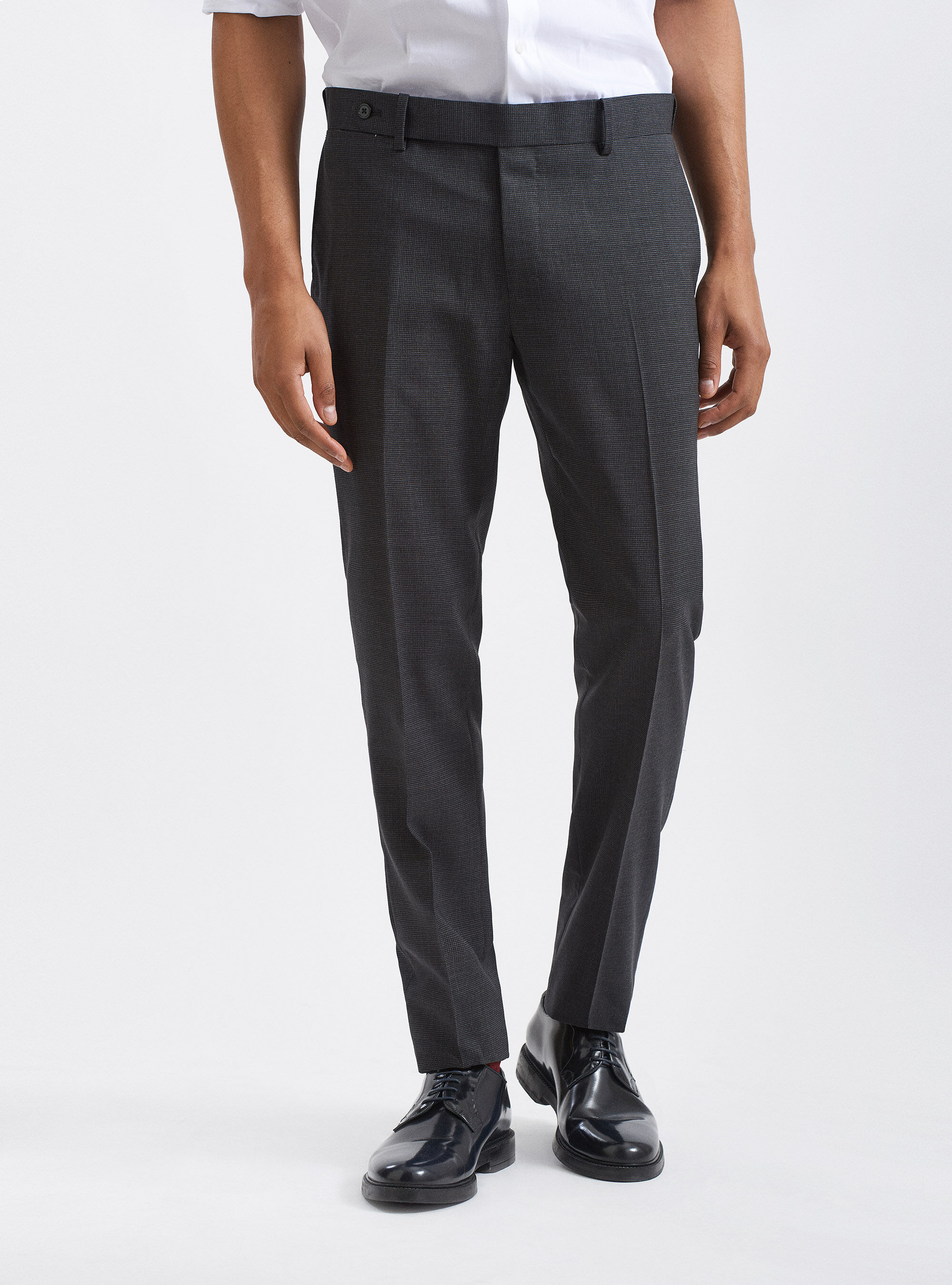 Marlane wool suit trousers in micro 