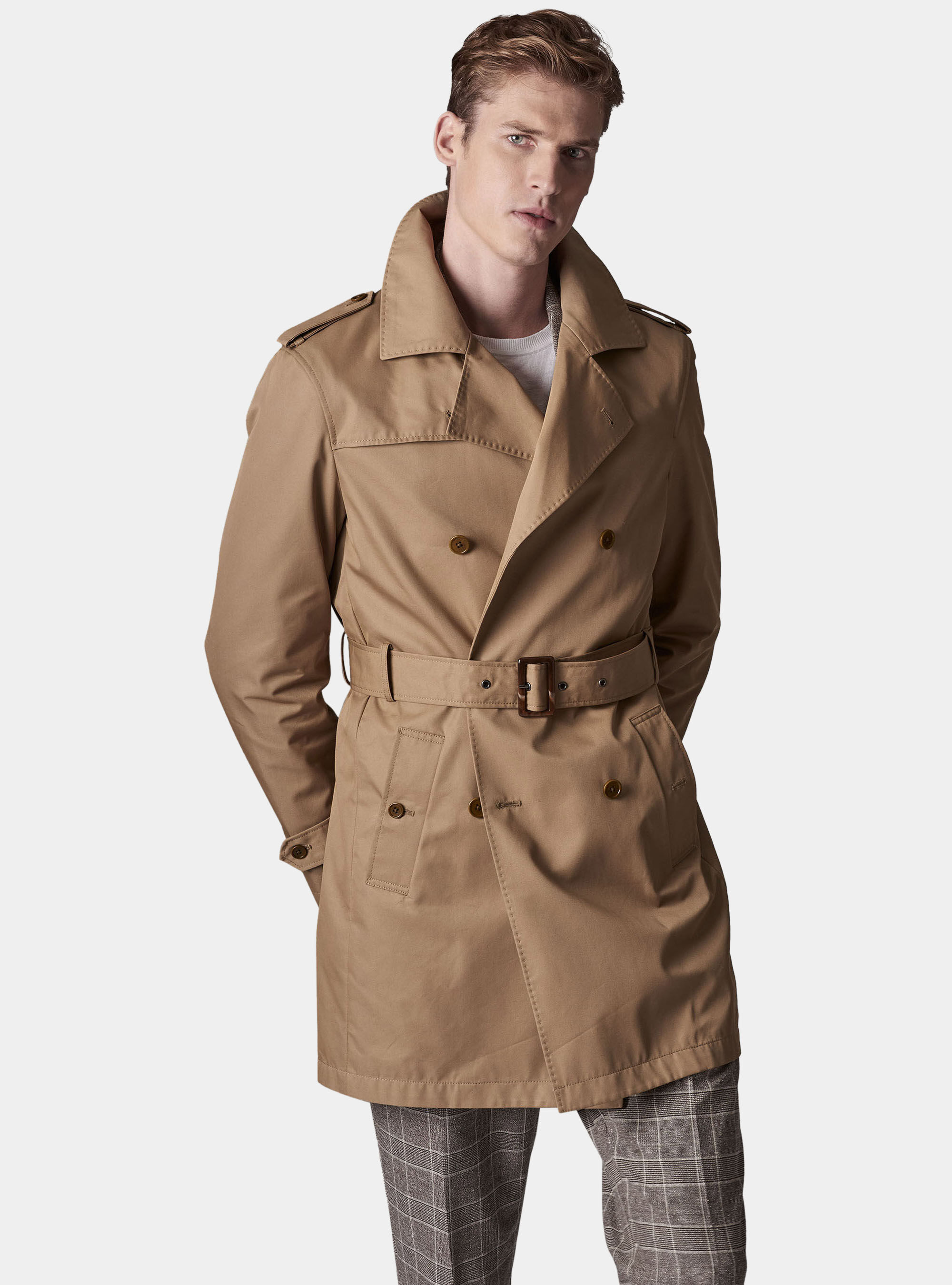 Trench uomo doppio petto clearance