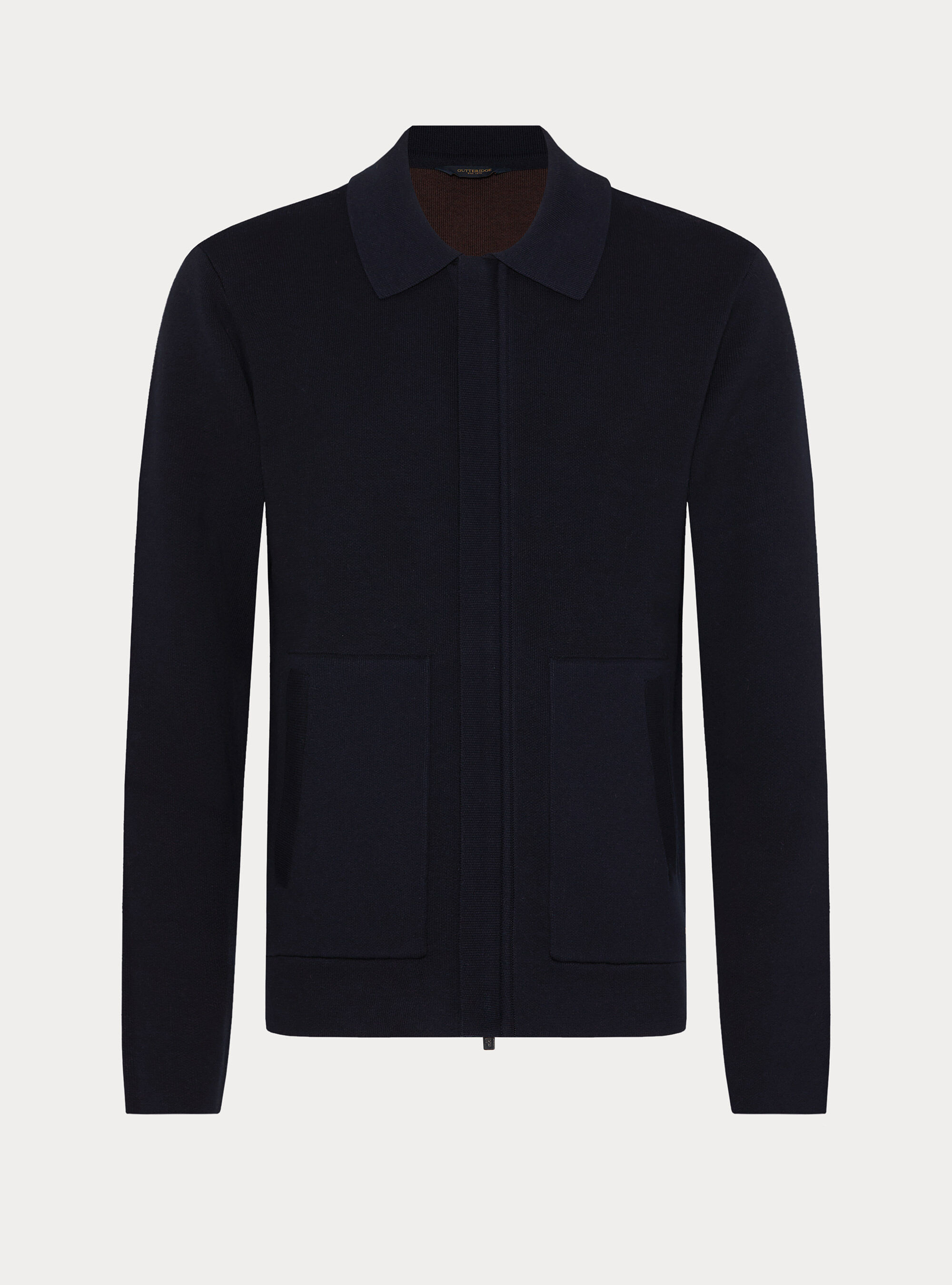 Chaqueta bomber de punto en mezcla de algod&oacute;n, NAVY 0218C