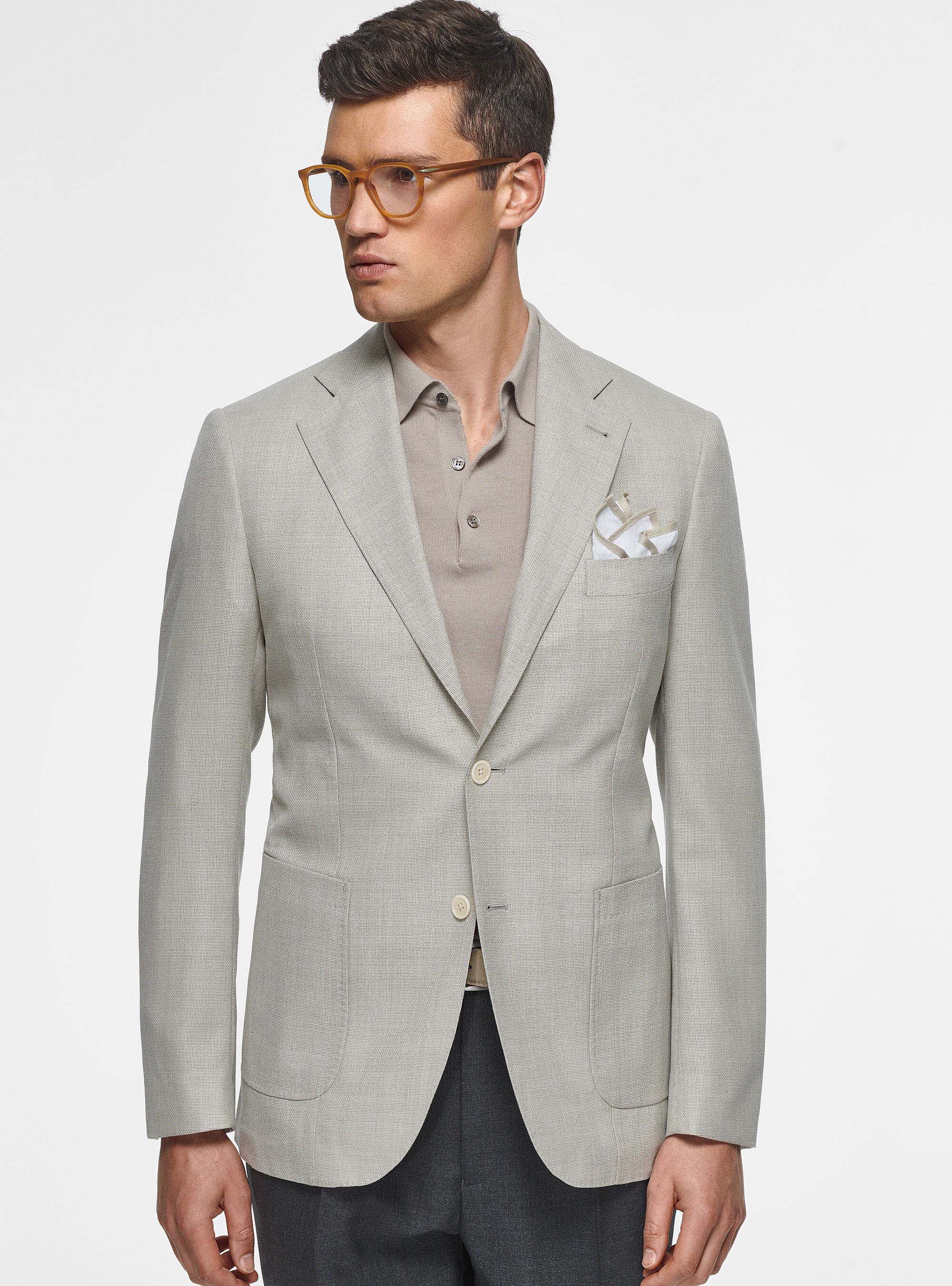 Men's hopsack cheap blazer