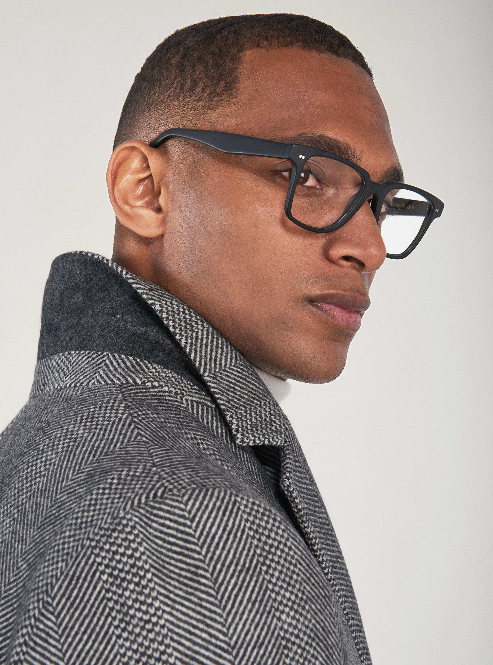 Herringbone wool blend coat | Gutteridge | Men's Sale