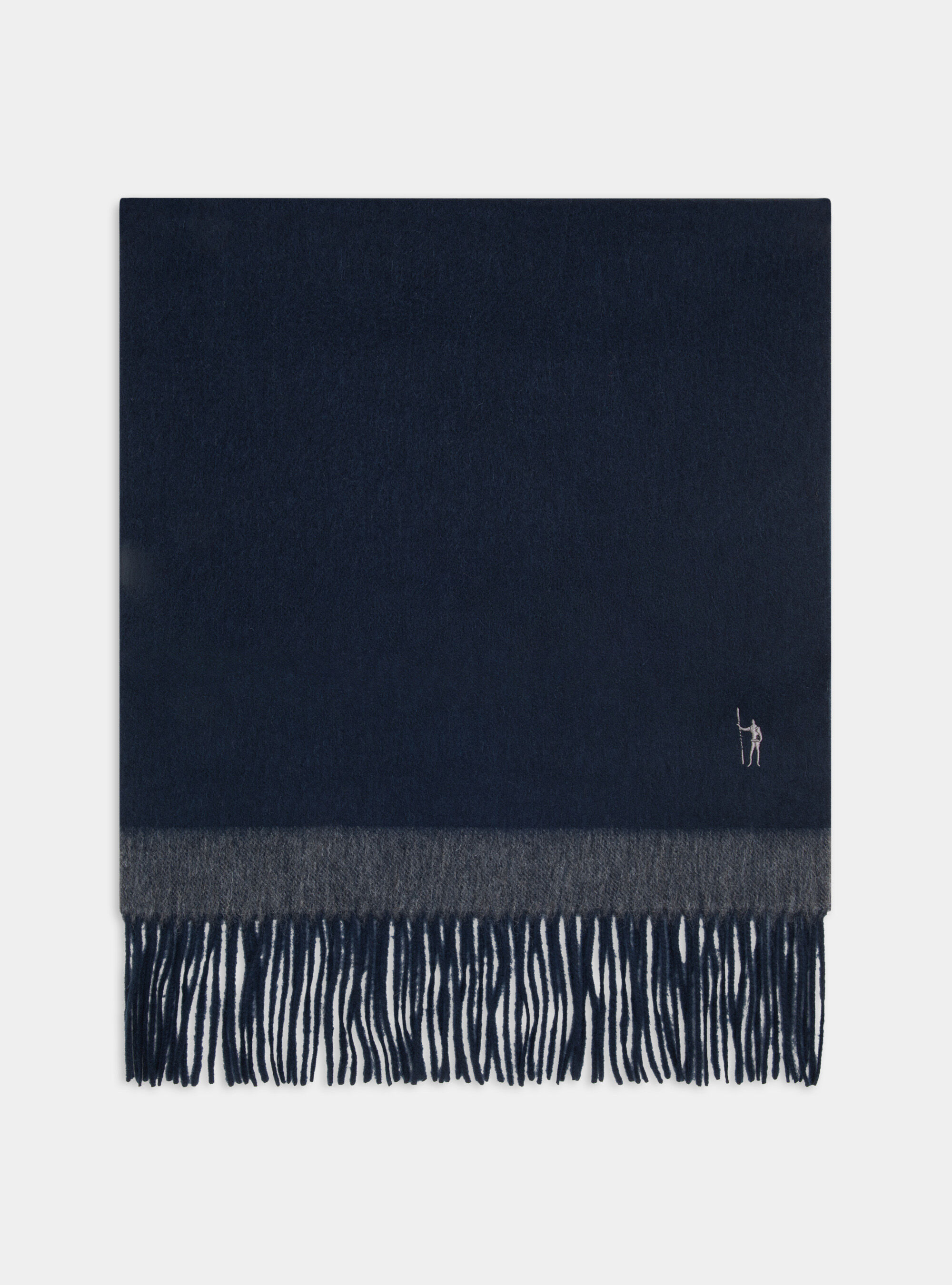 Sciarpa in lana e cashmere, BLU NAVY