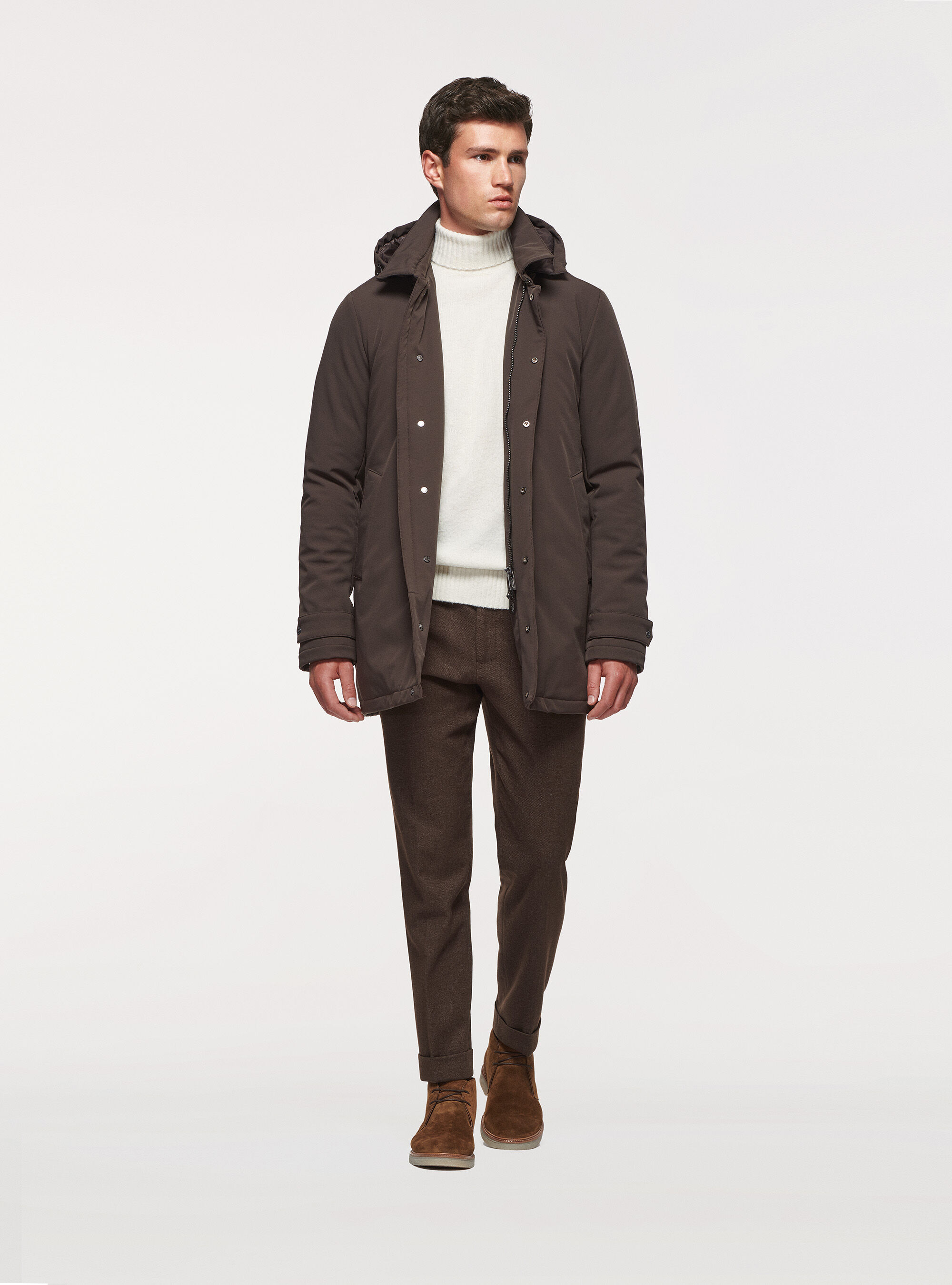 Giubbotto con imbottitura riciclata, MARRONE