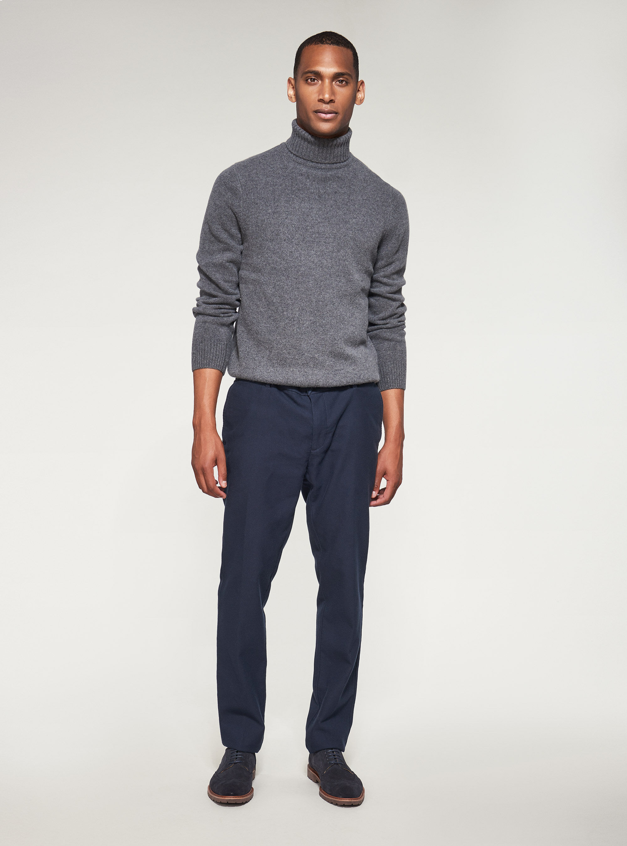 Wool turtleneck, GREY