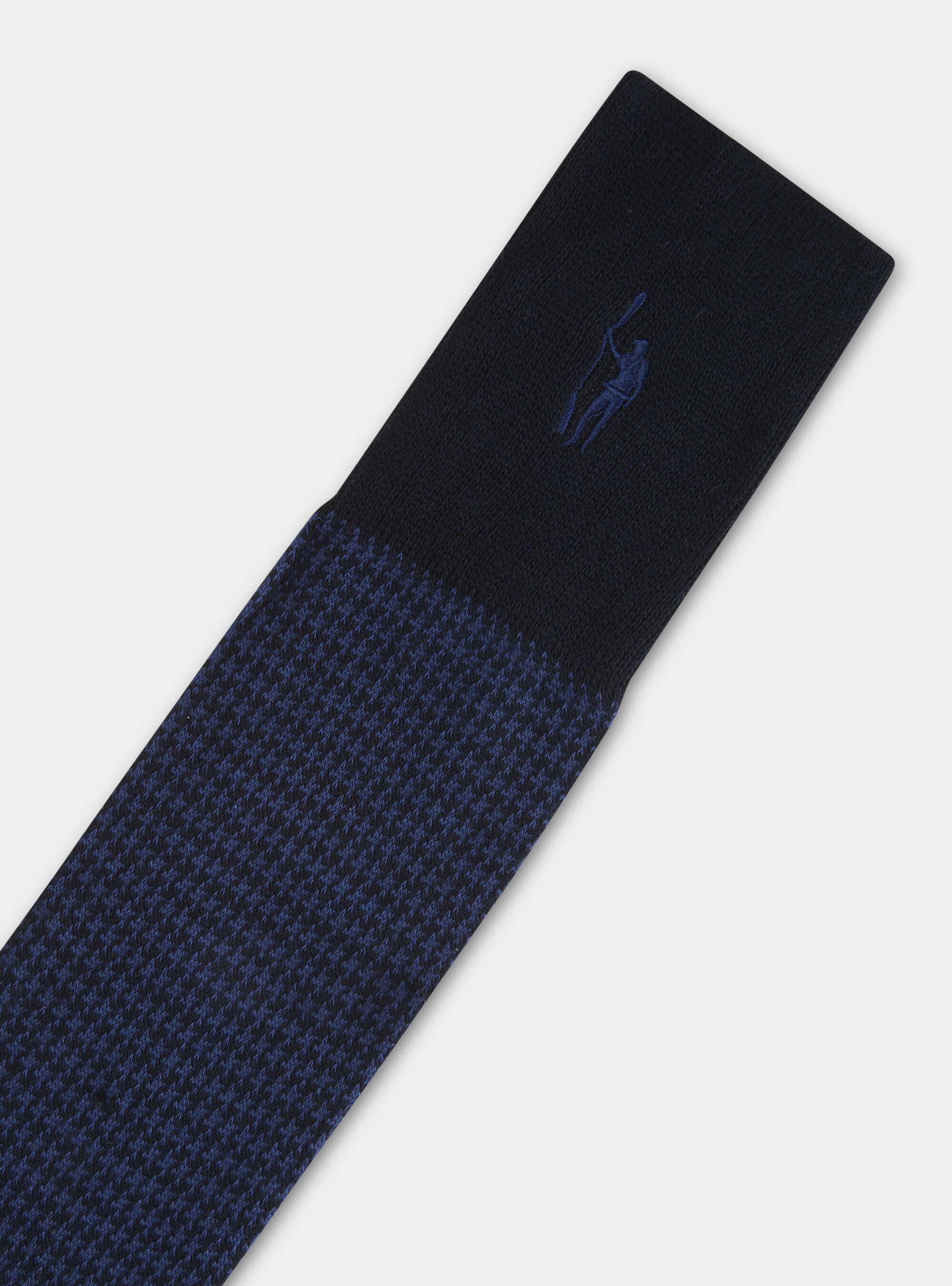 Calza lunga motivo pied de poule, BLU NAVY
