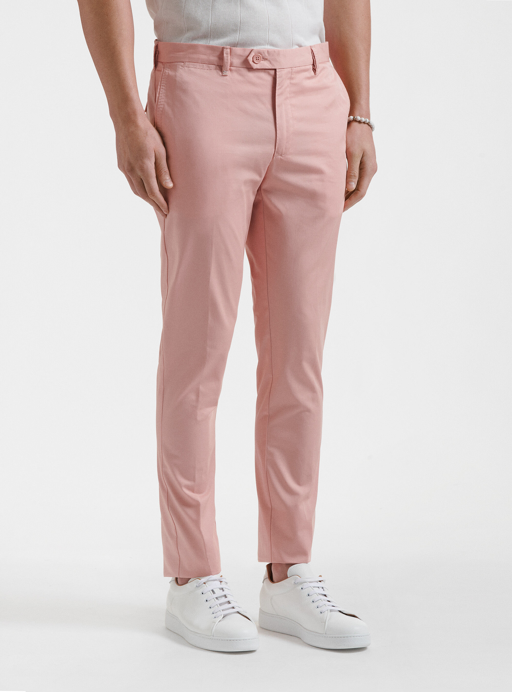 Slim fit trousers in lightweight twill
