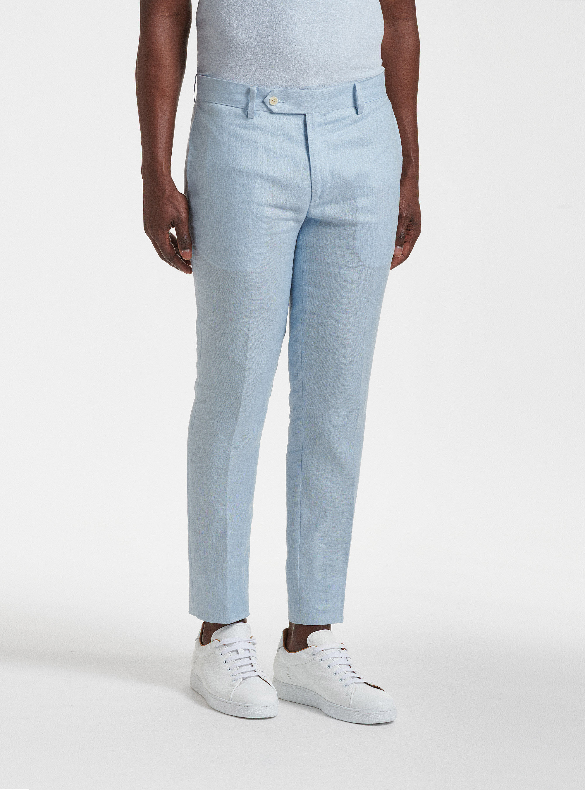 Pantaloni per abito in puro lino