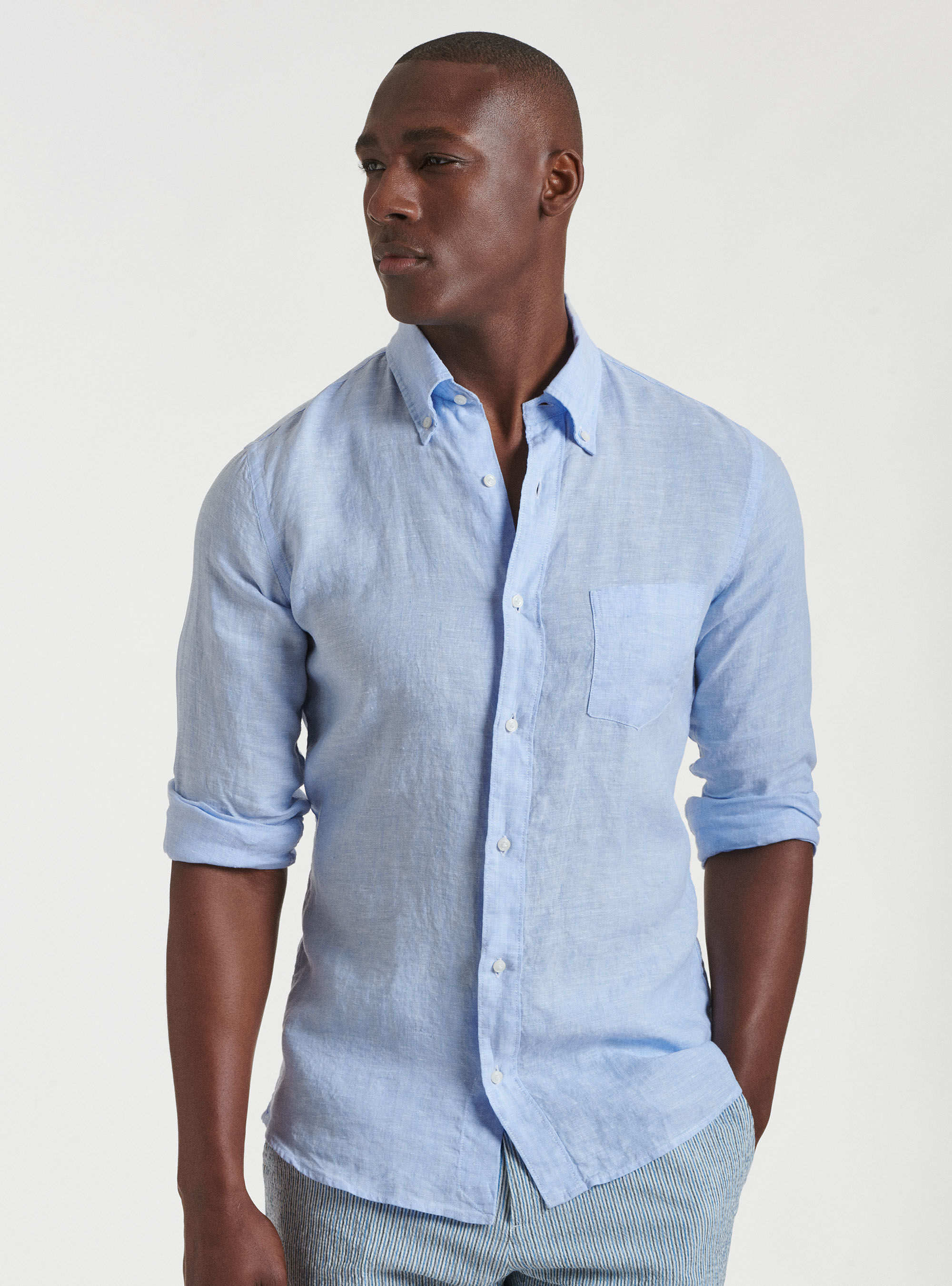 Button down collar shirts casual store
