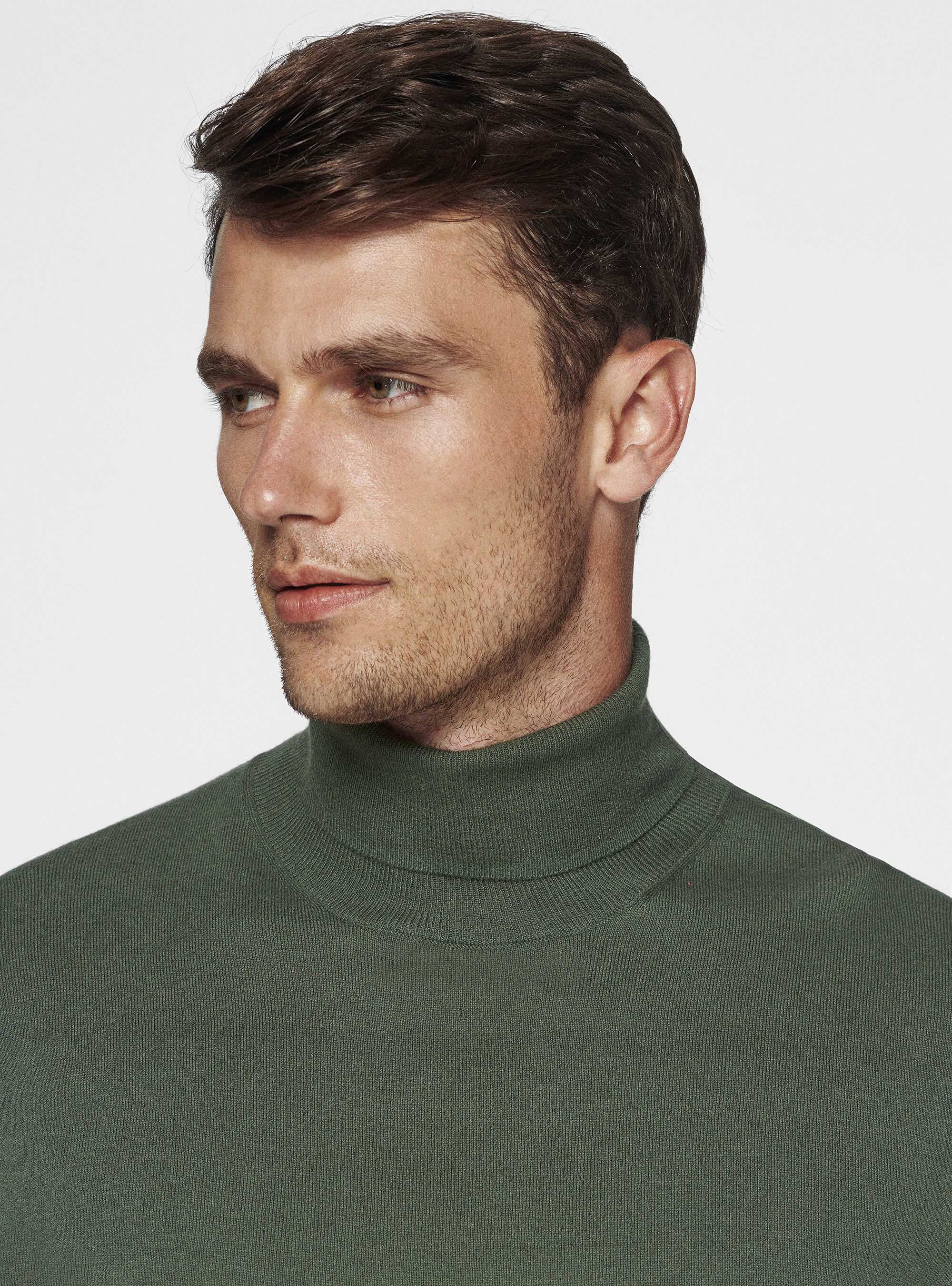 Dolcevita in cotone seta e cashmere, MILITARE 0609C