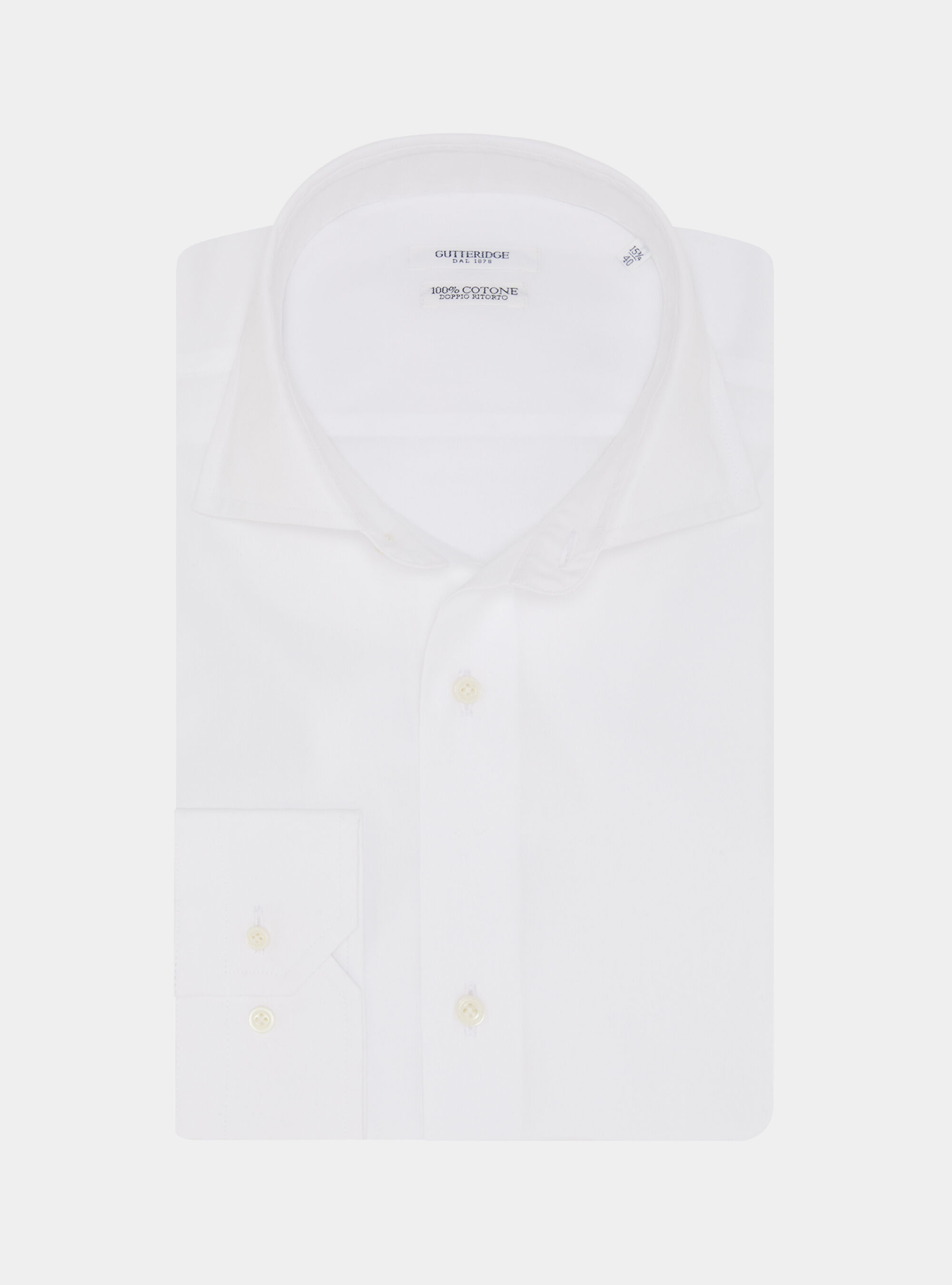 Cotton shirt fil a fil, WHITE