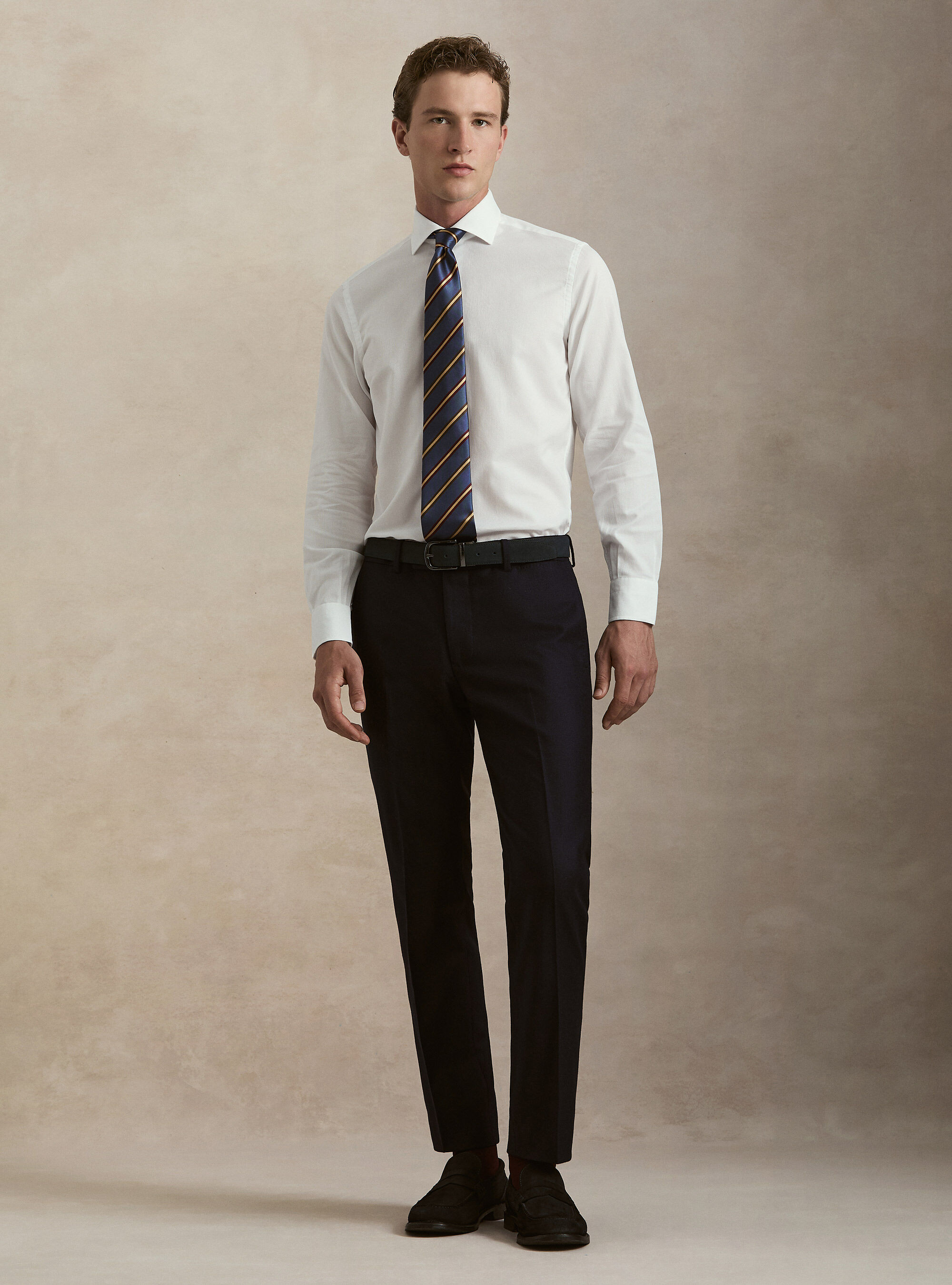 Textured cotton shirt
