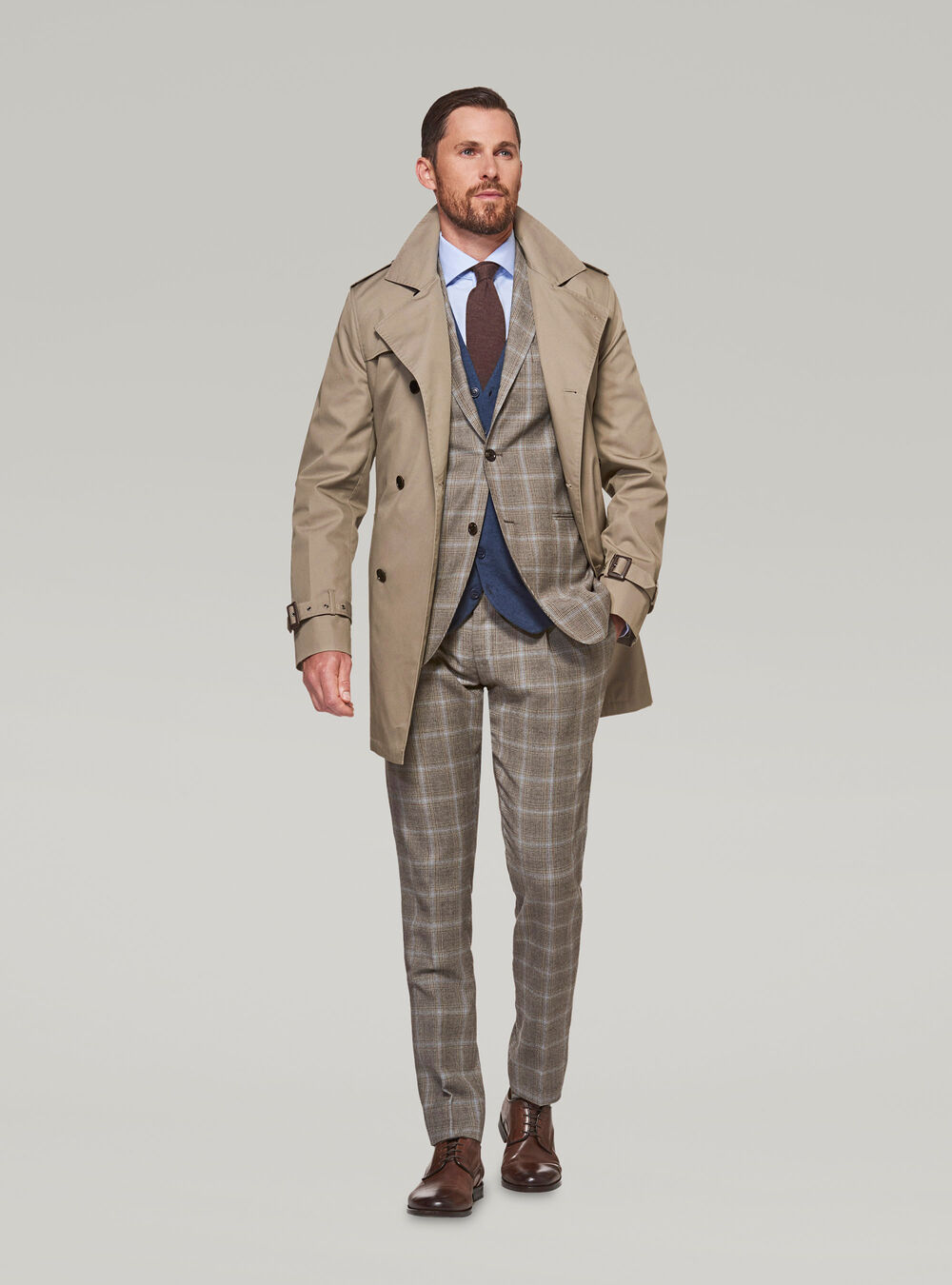 Prince Of Wales Wool Suit