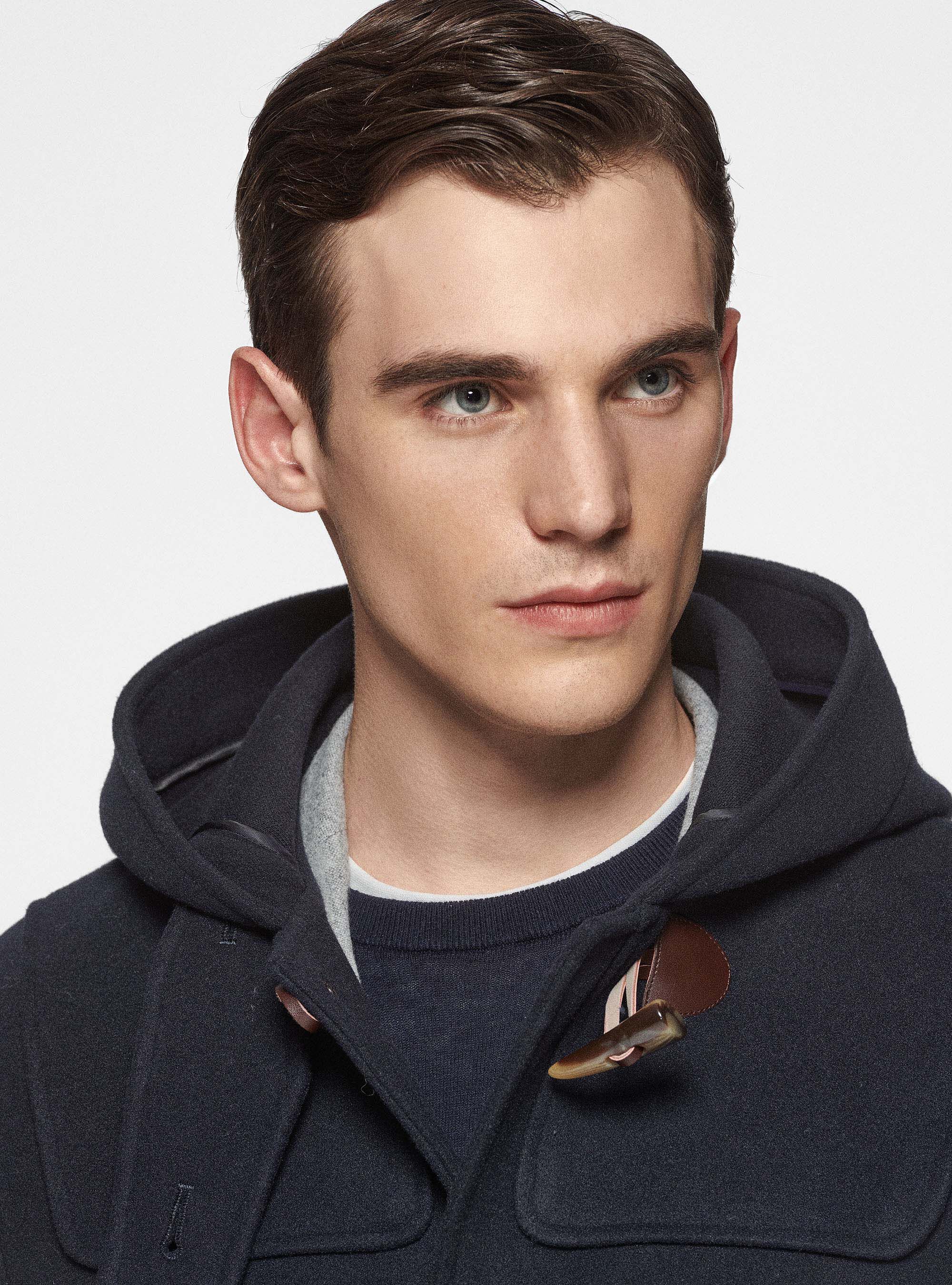 Black duffle coat mens clearance