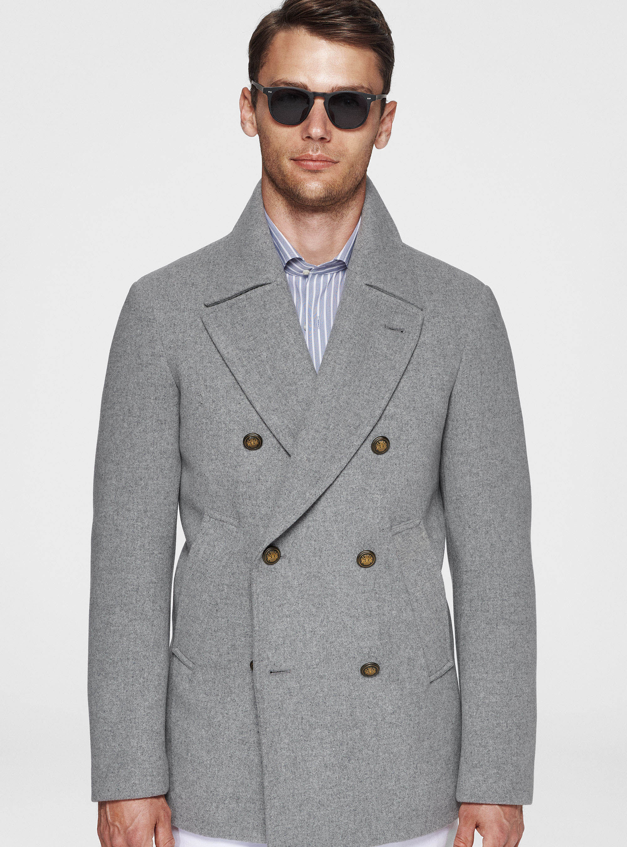 Wool blend peacoat