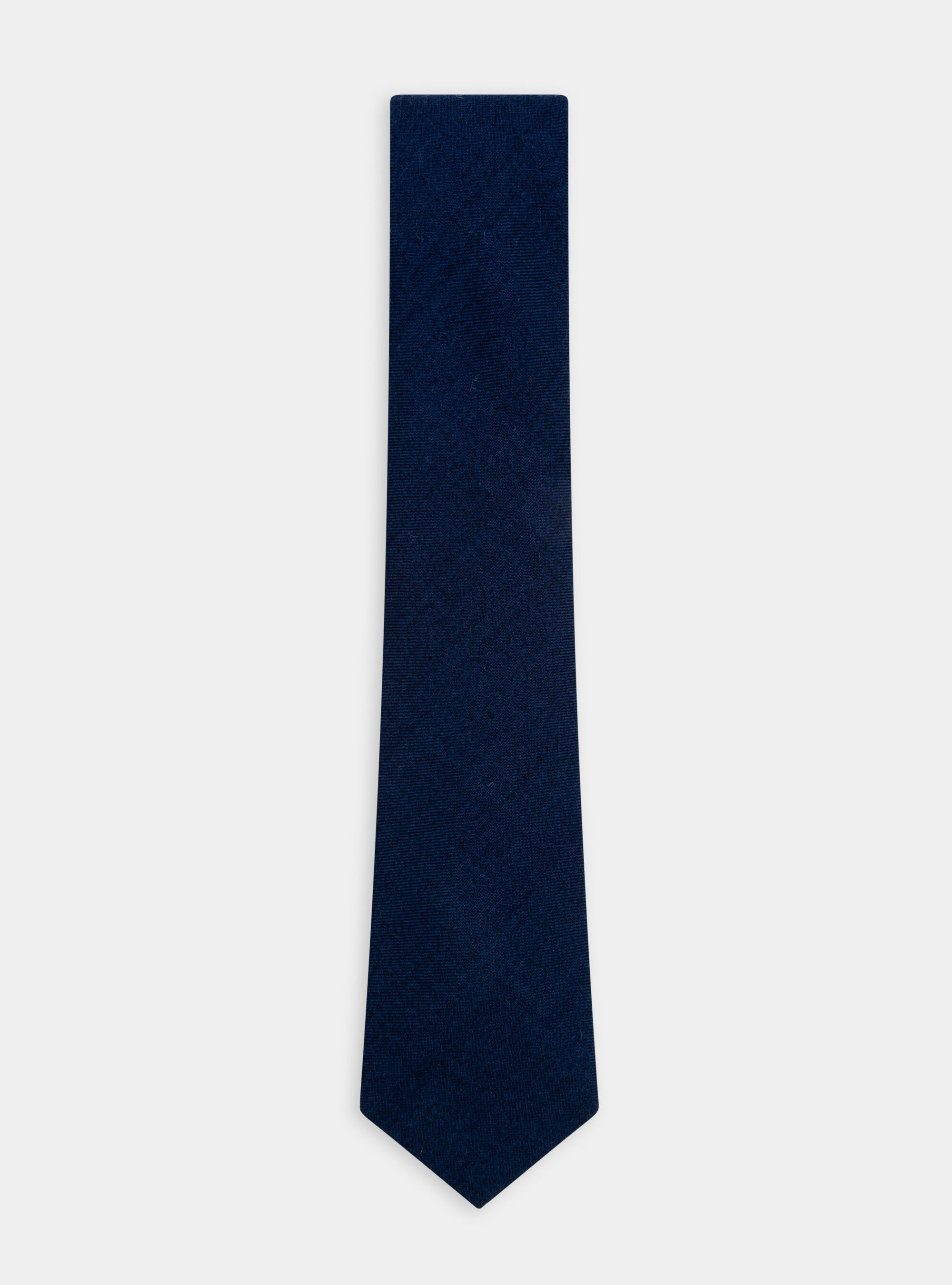 Cravatta in lana tinta unita, BLU