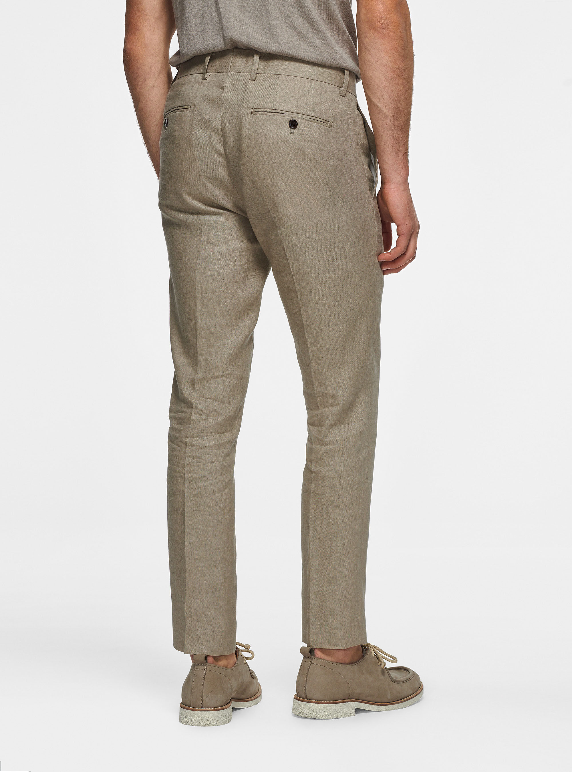 Pure linen trousers, MUD