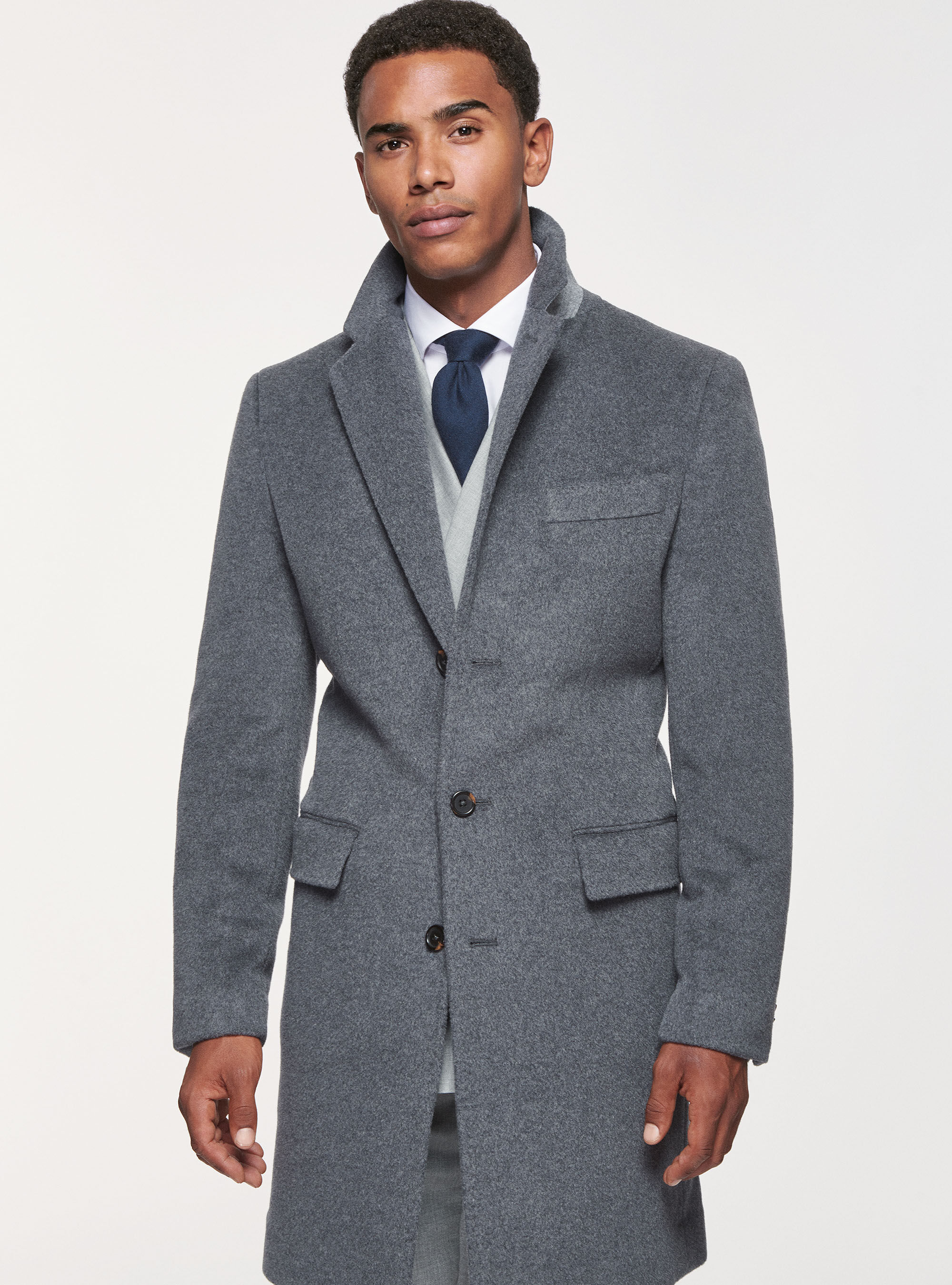 Grey cashmere coat discount