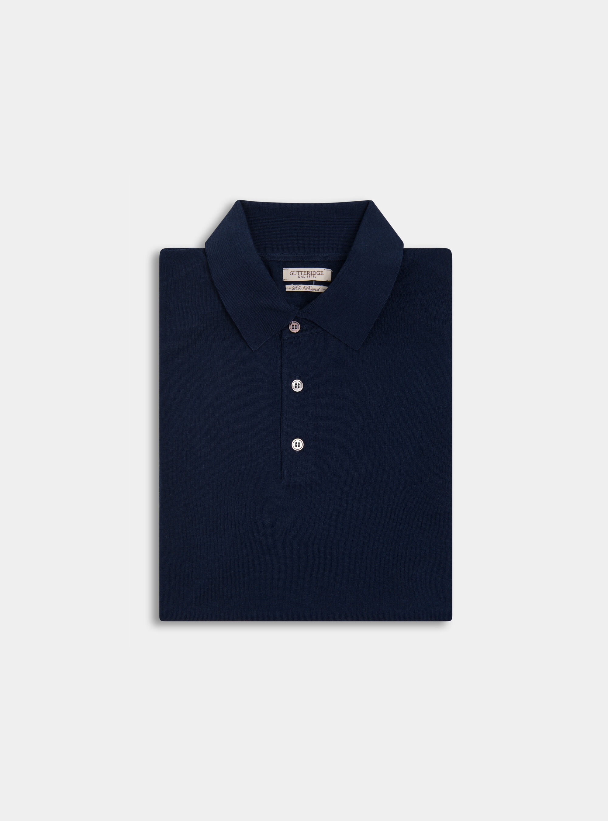 Silk and cotton polo shirt