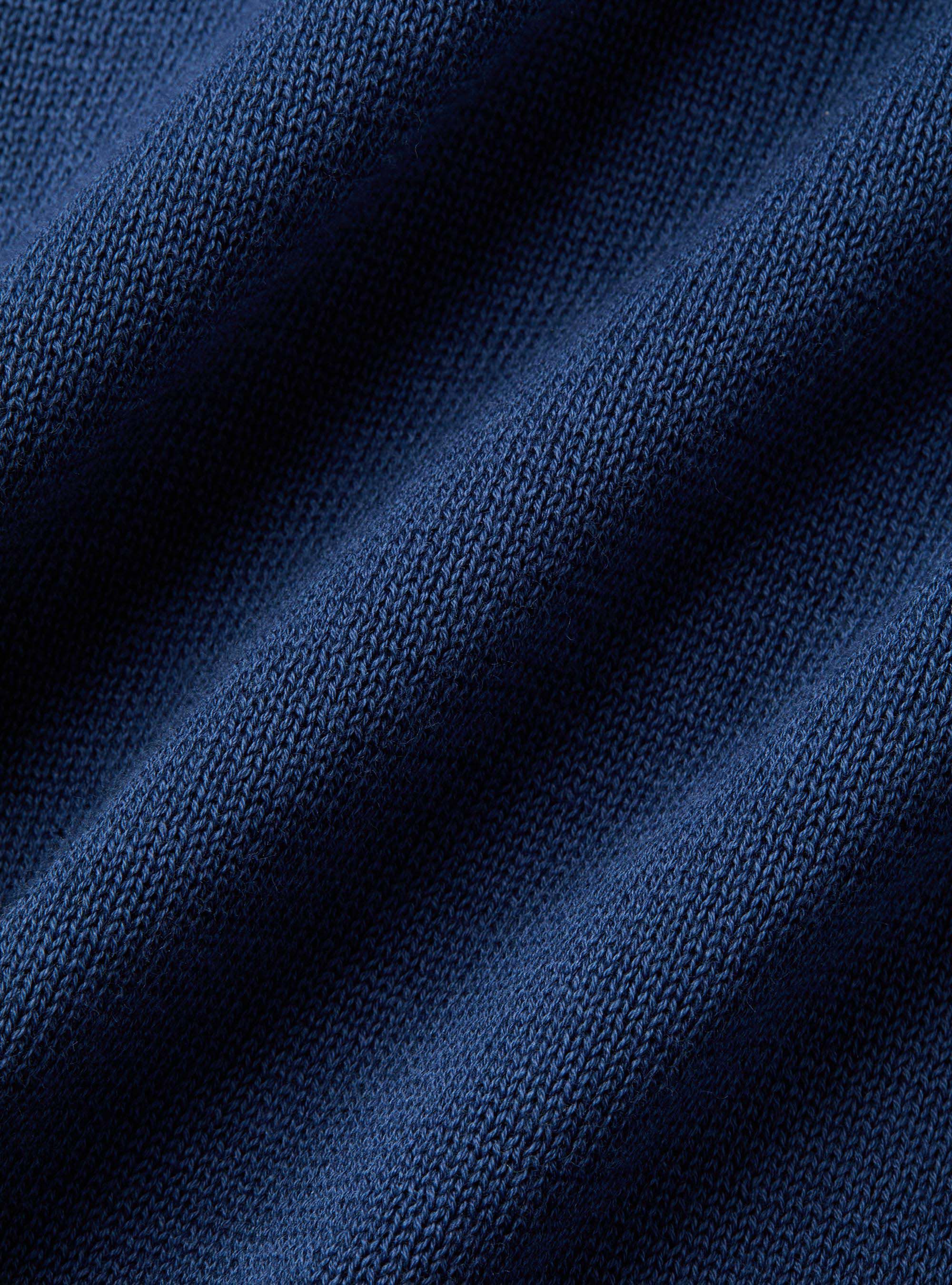 Gilet doppiopetto in maglia di cotone, INCHIOSTRO