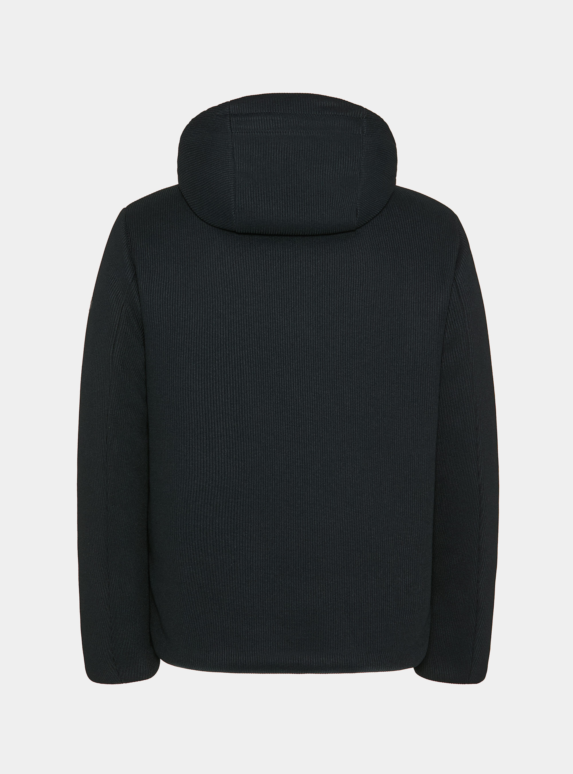 Padded technical jacket with hood, NAVY BLUE