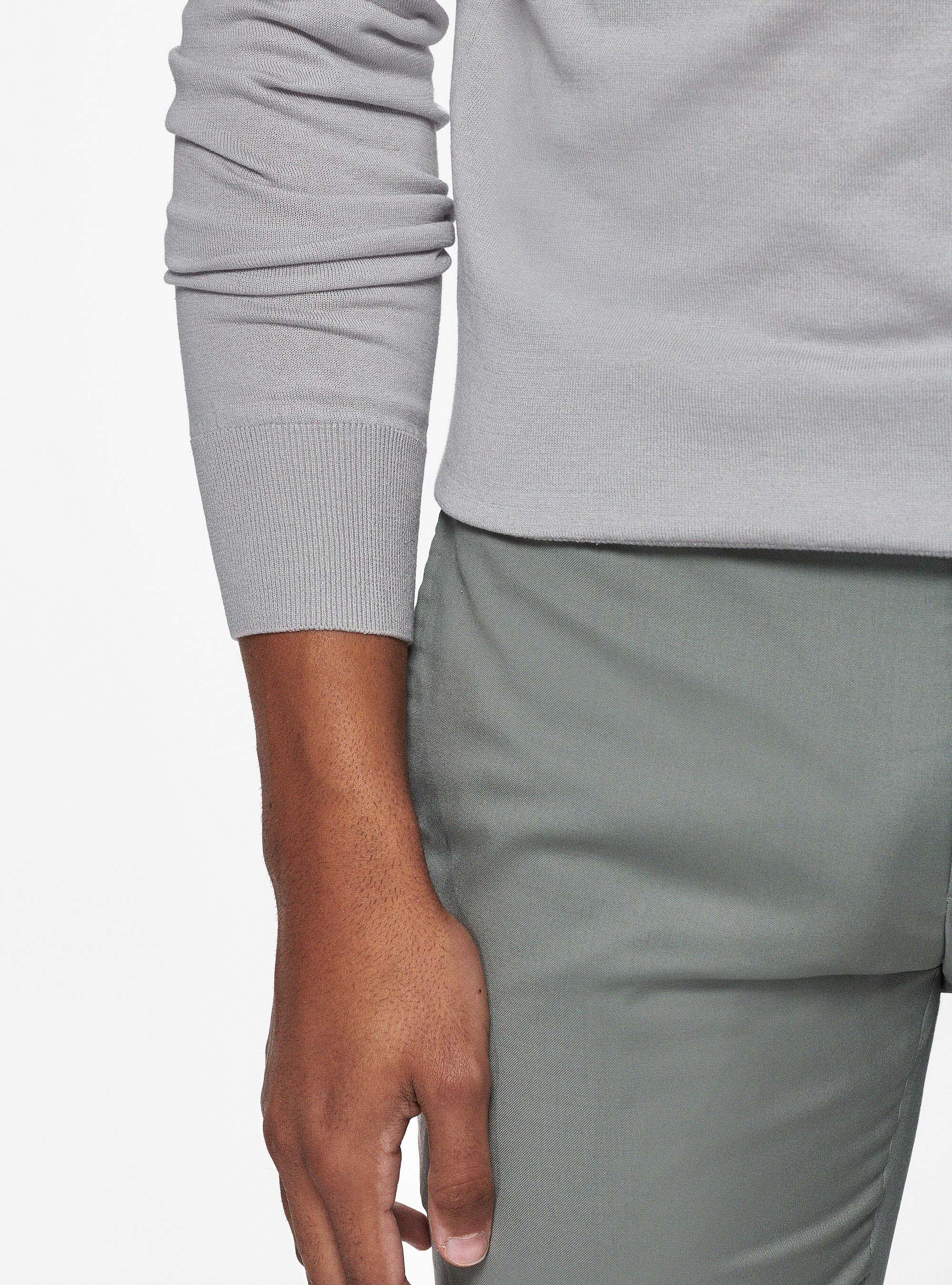 Maglia girocollo in seta e cotone, PERLA 0178C