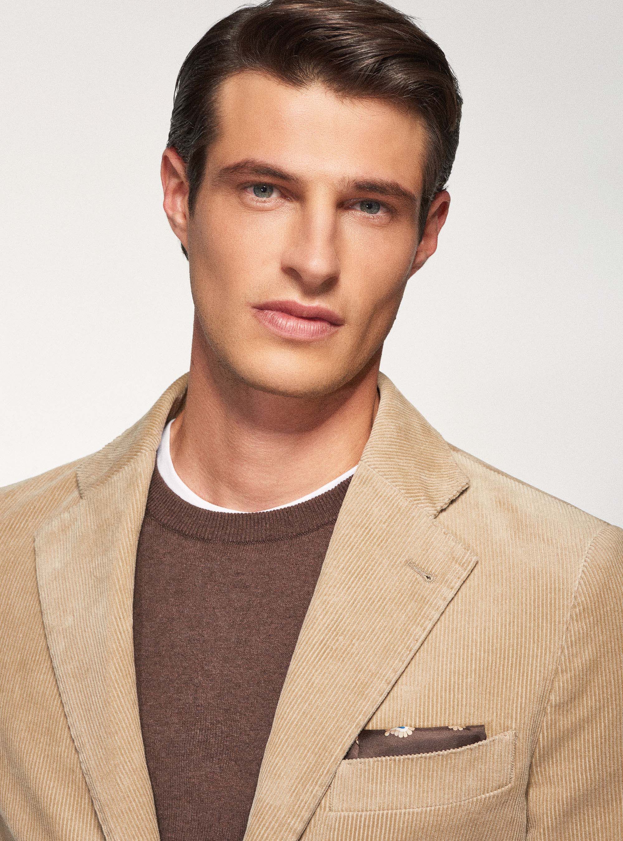 Giacca in velluto a coste di cotone, SABBIA