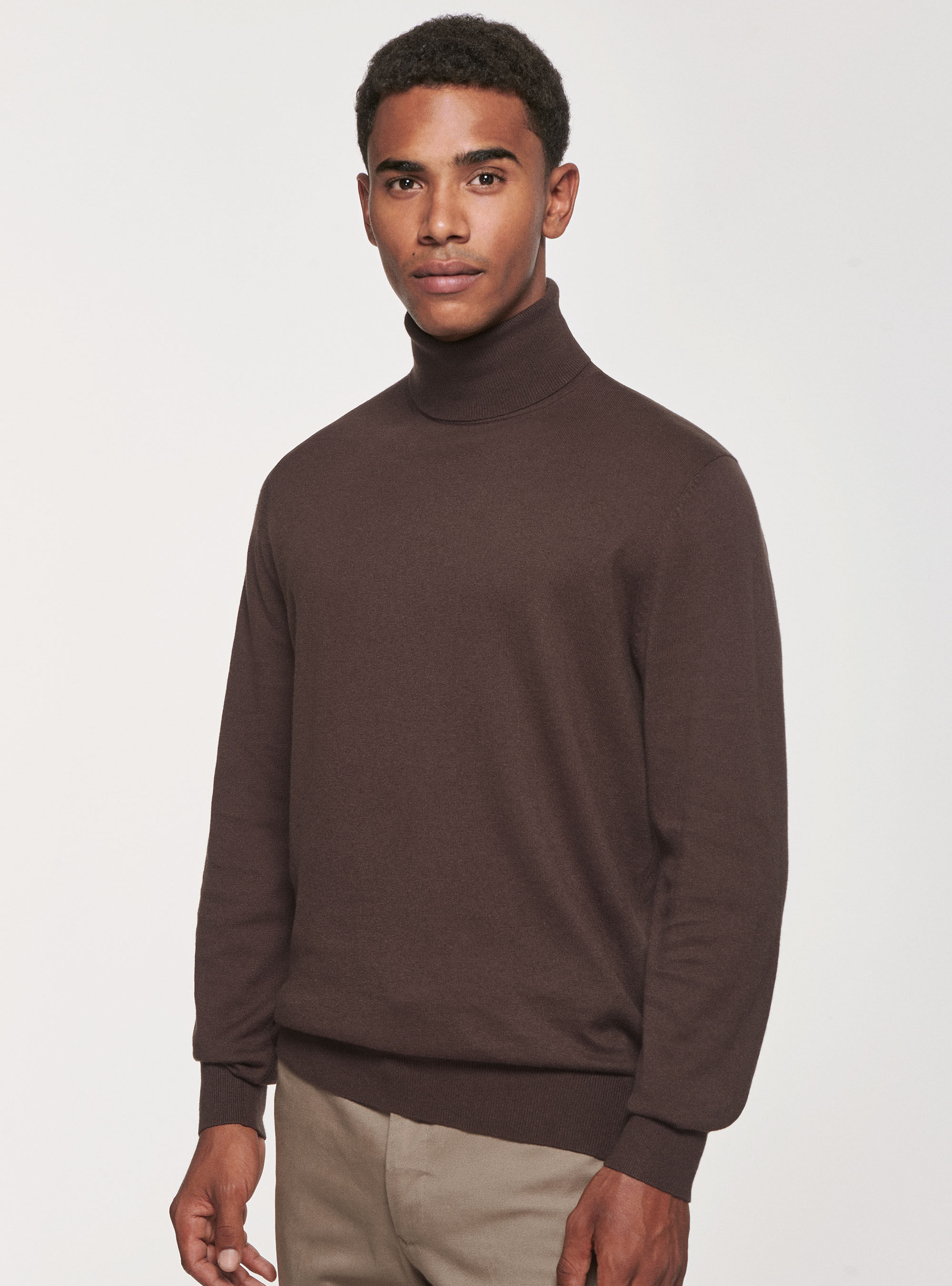 Mens cotton on sale turtleneck t shirts