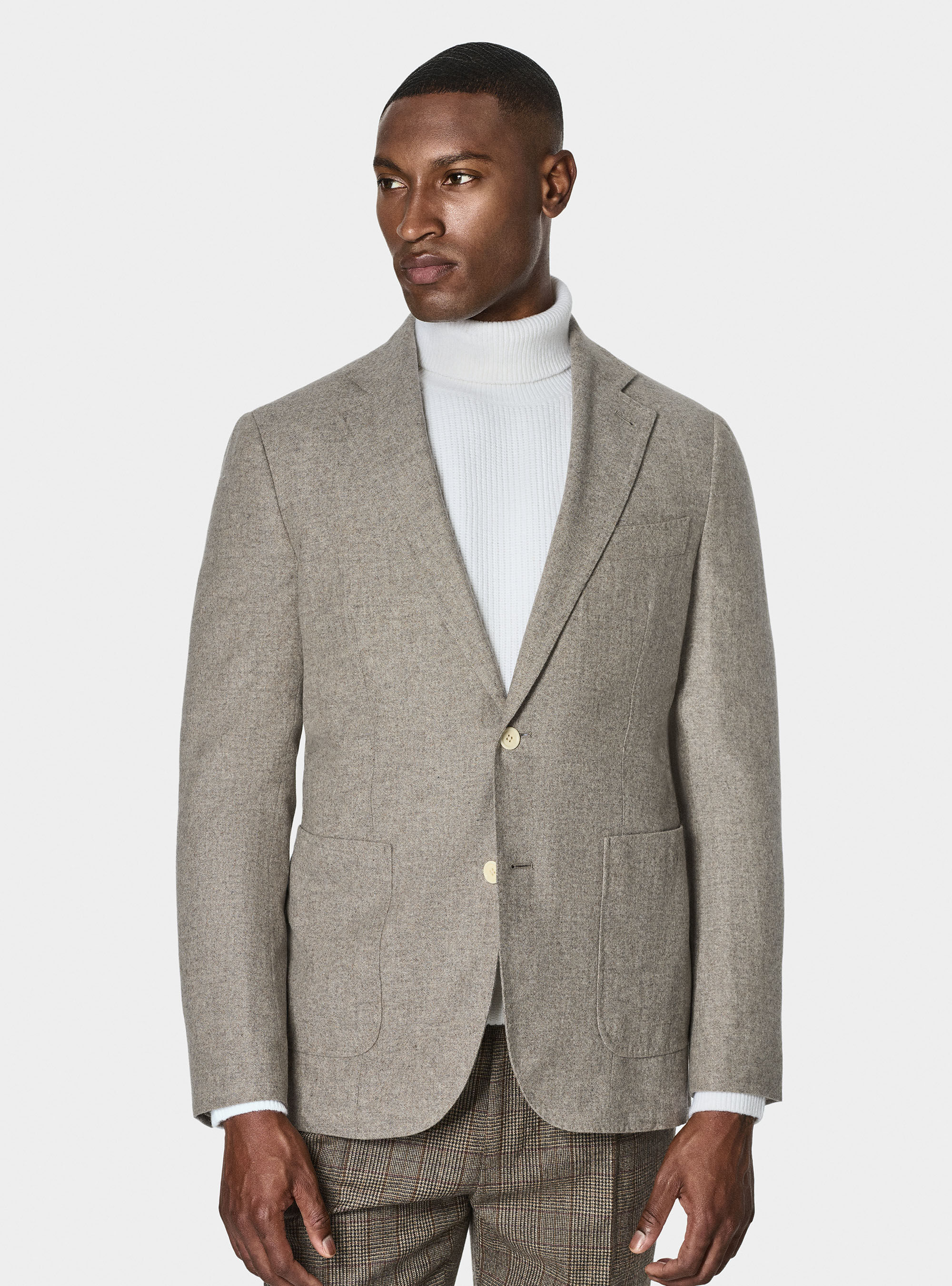 Grey flannel blazer mens online