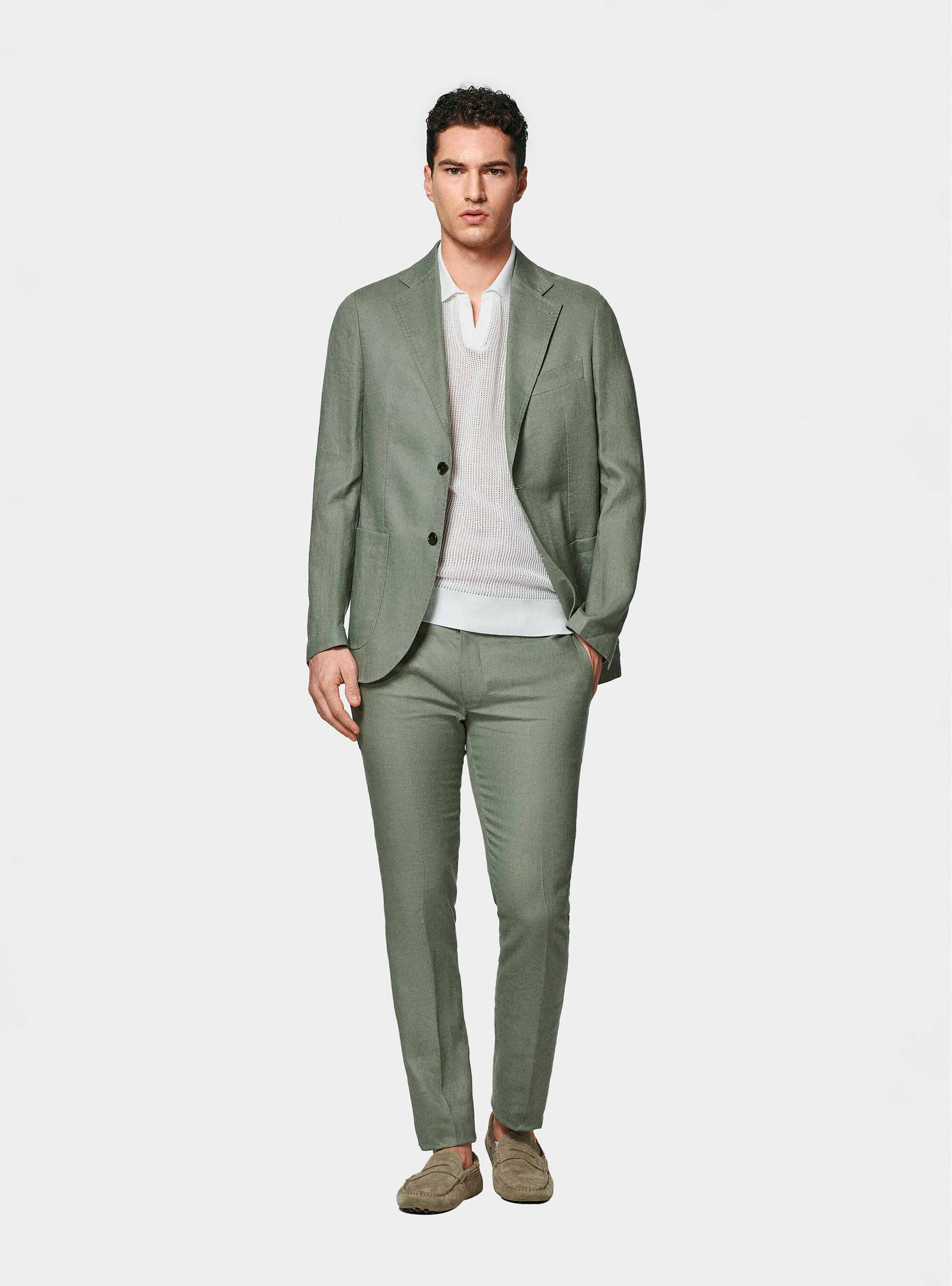 Giacca abito in puro lino