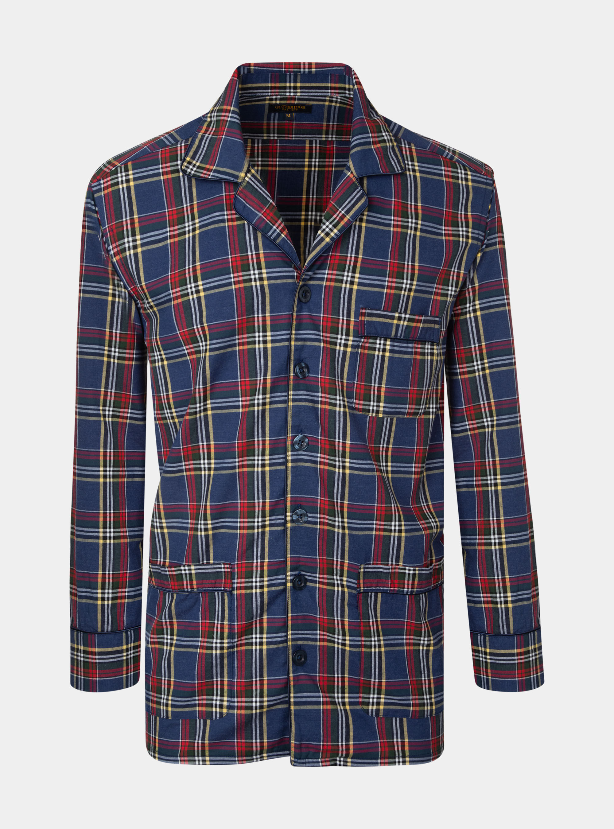 Pigiama in flanella a quadri, ROSSO