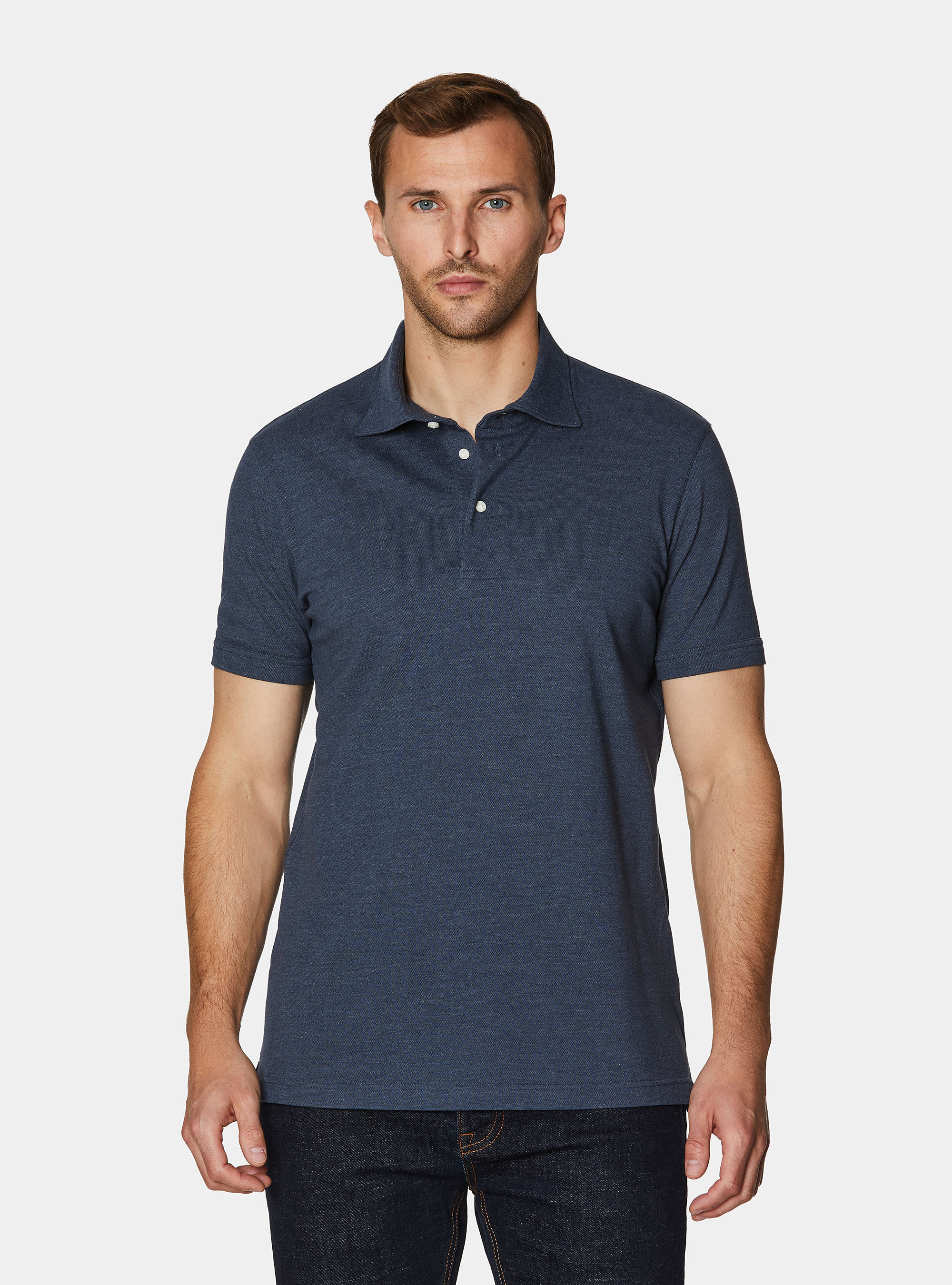 GT01 stretch pique polo shirt