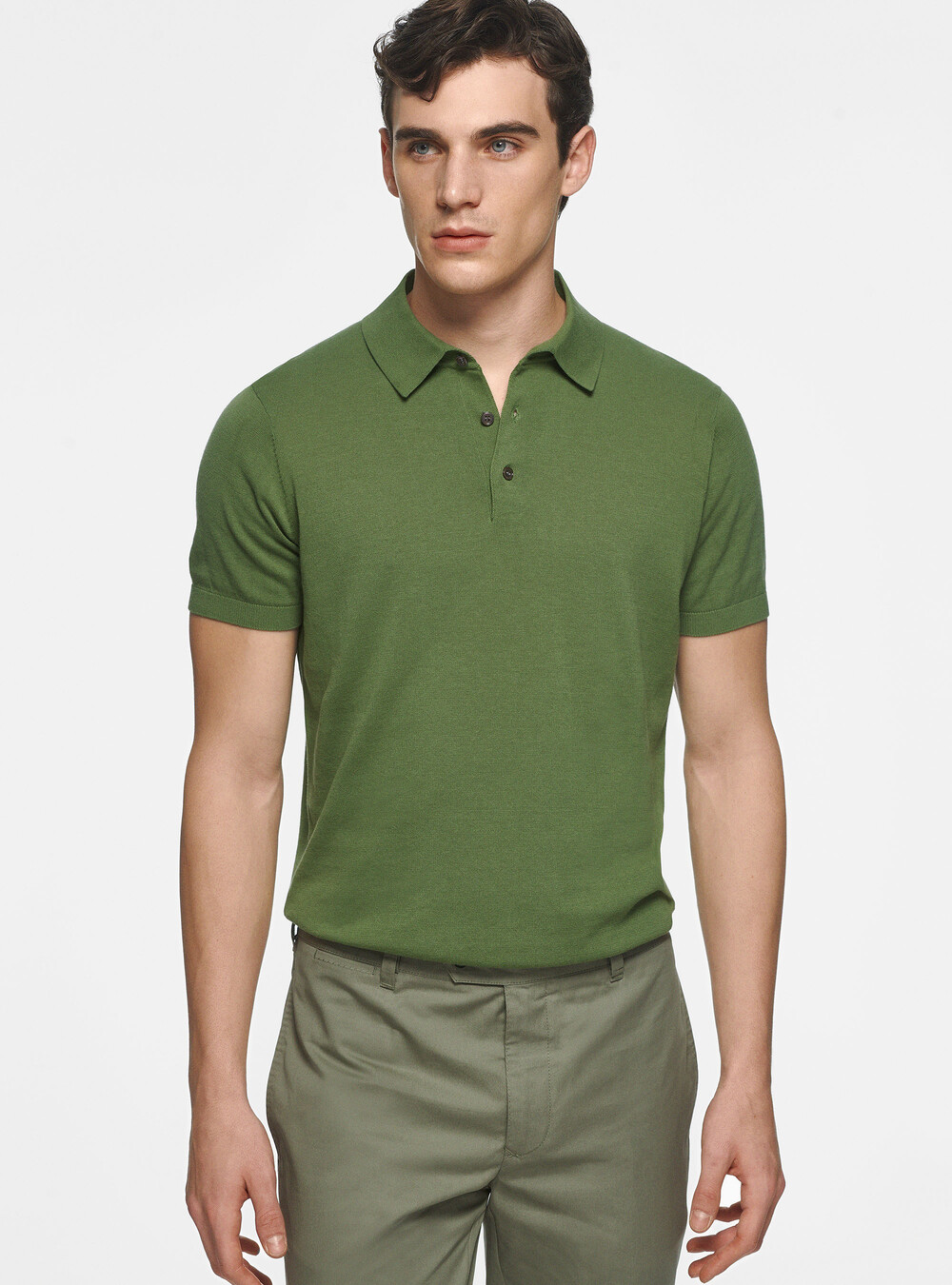 Extra-fine cotton knit polo shirt | GutteridgeUS | Men's Preview SS 24