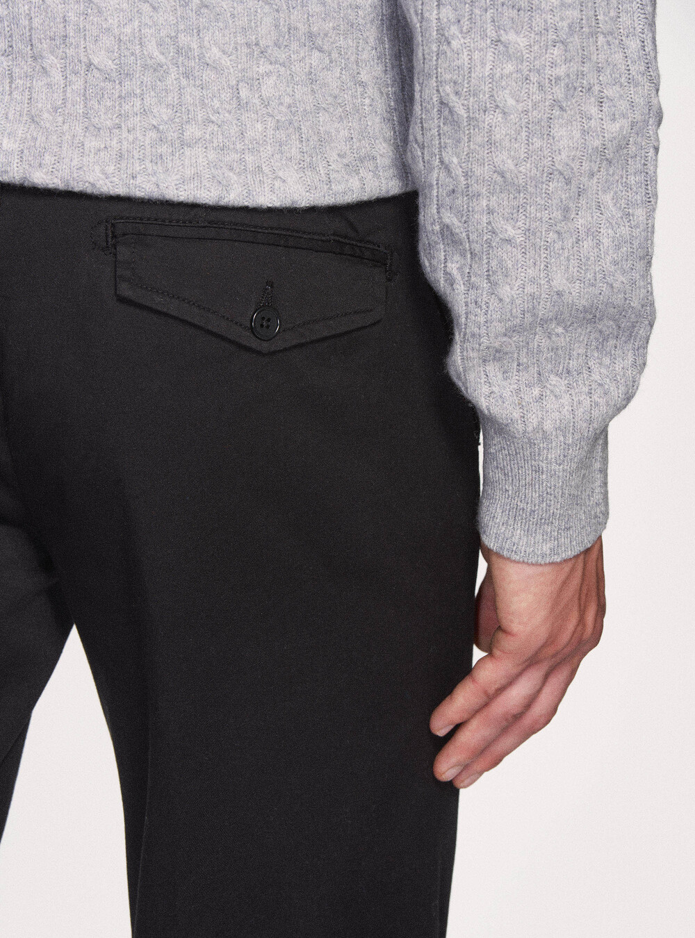 hueco Presta atención a Abandonado Pantalones chinos de sarga de algodón elástico | GutteridgeEU | Pantalones  Uomo