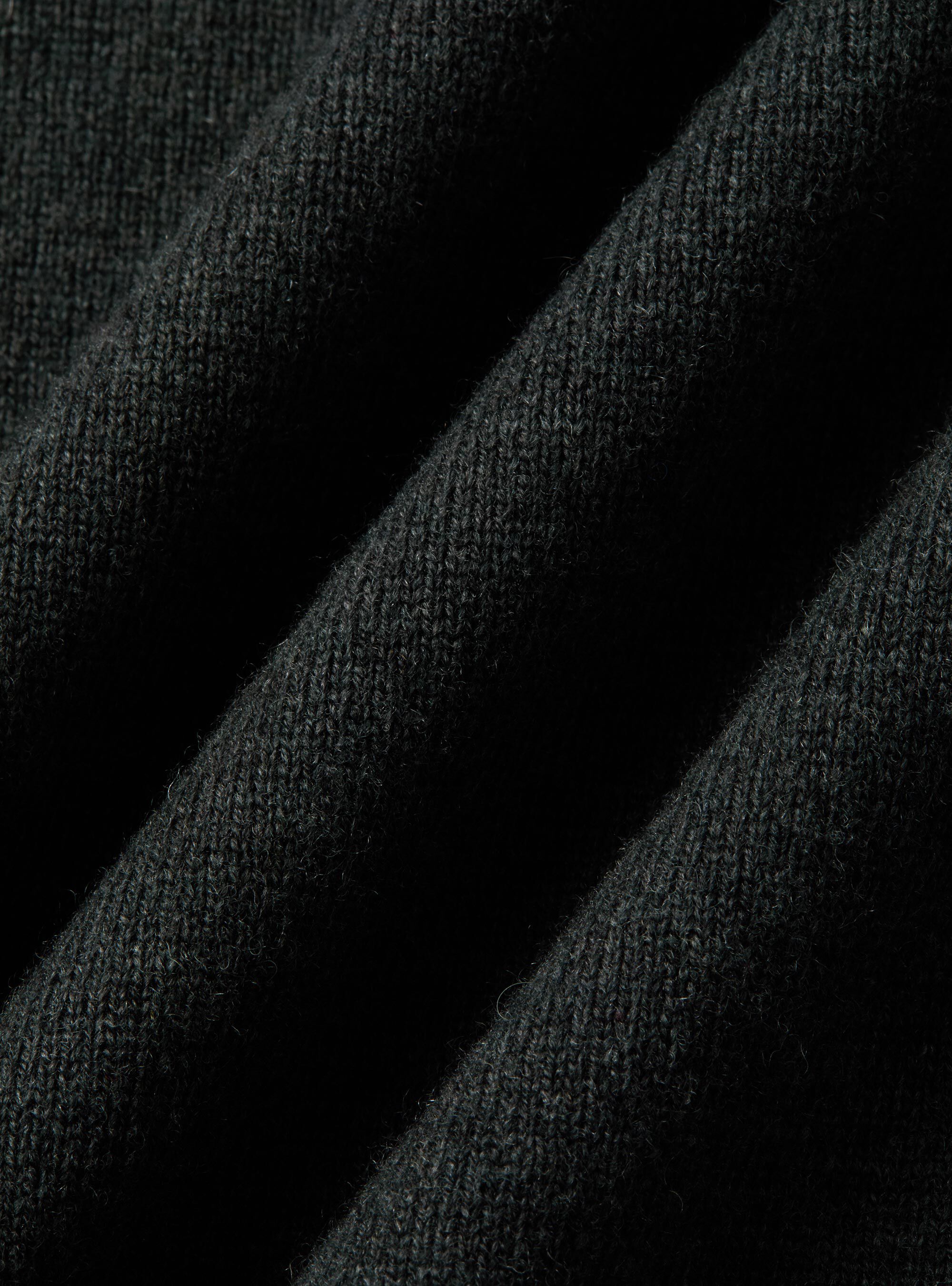Lambswool and cashmere crewneck sweater, ASPHALT GREY