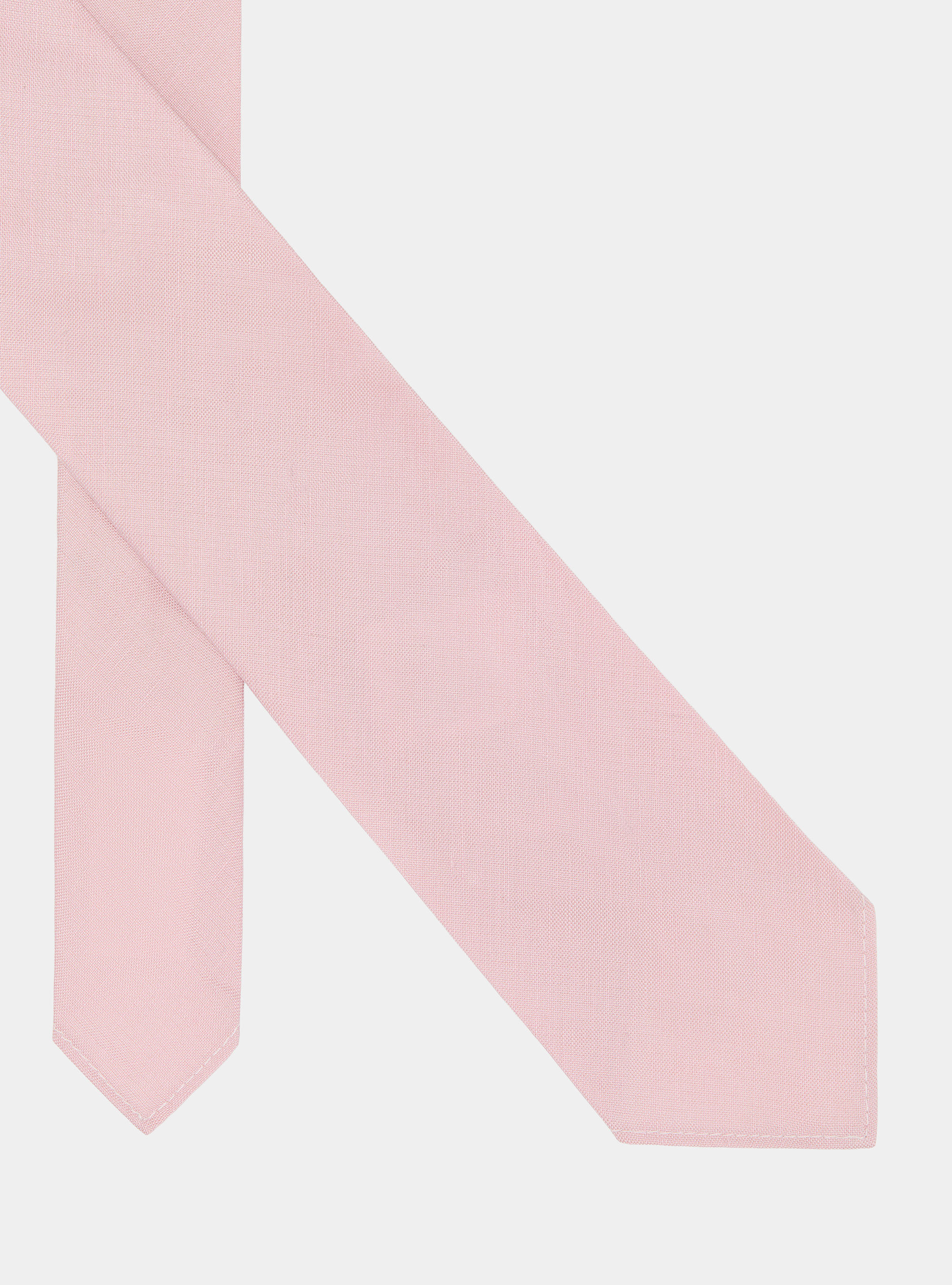 Silk and linen tie, 0441C ROSA SCURO