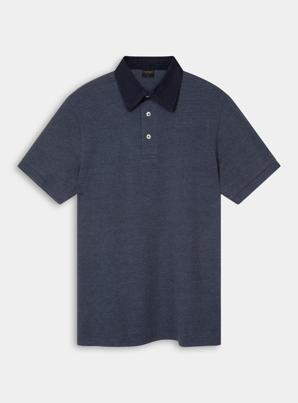 Twill shirt collar polo shirt | GutteridgeEU | Polo Uomo