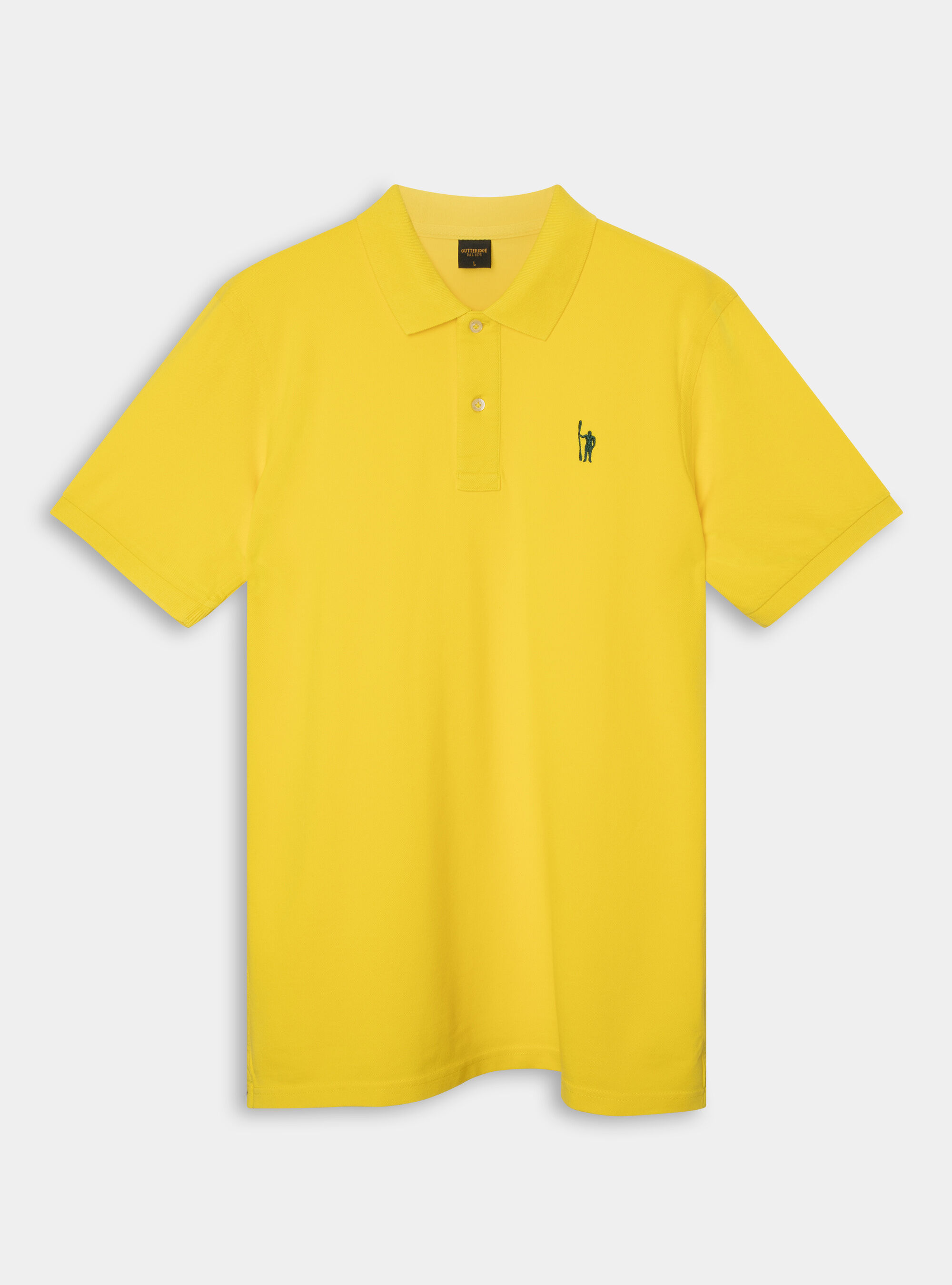 Classic cotton pique polo with embroidery | Gutteridge