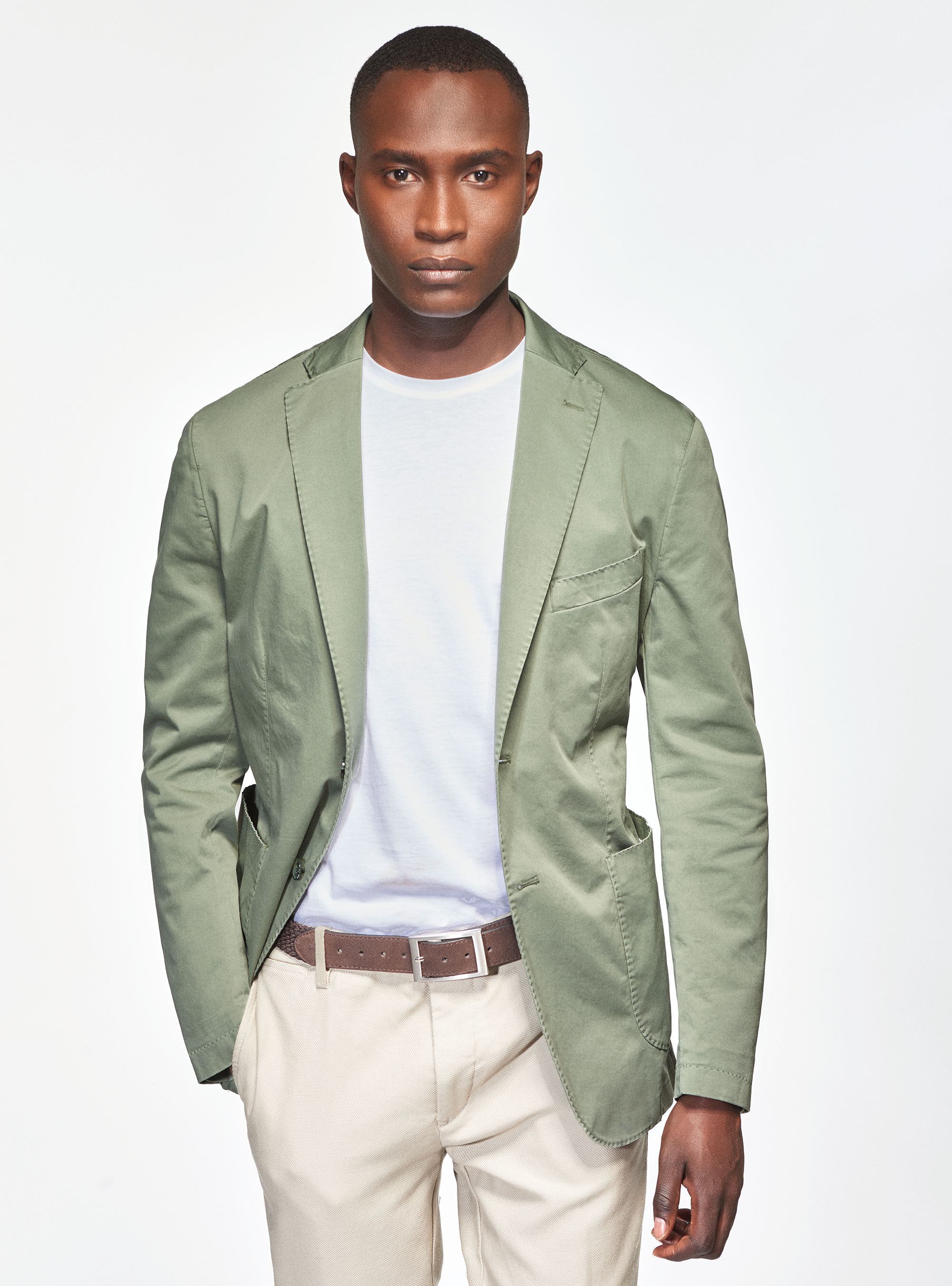 Unlined cotton blazer outlet