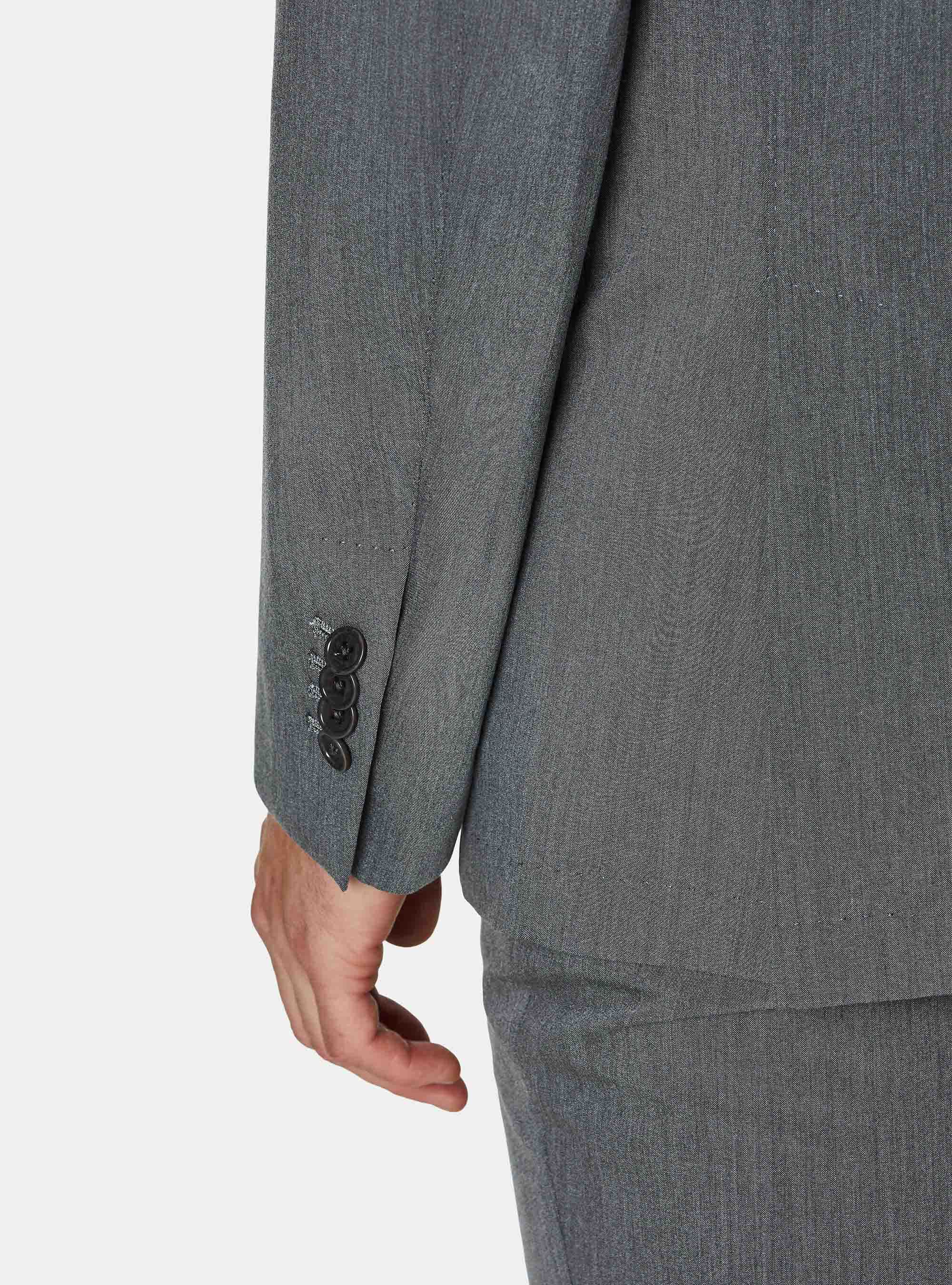 Slim fit suit blazer, GRIGIO SCURO 0125C
