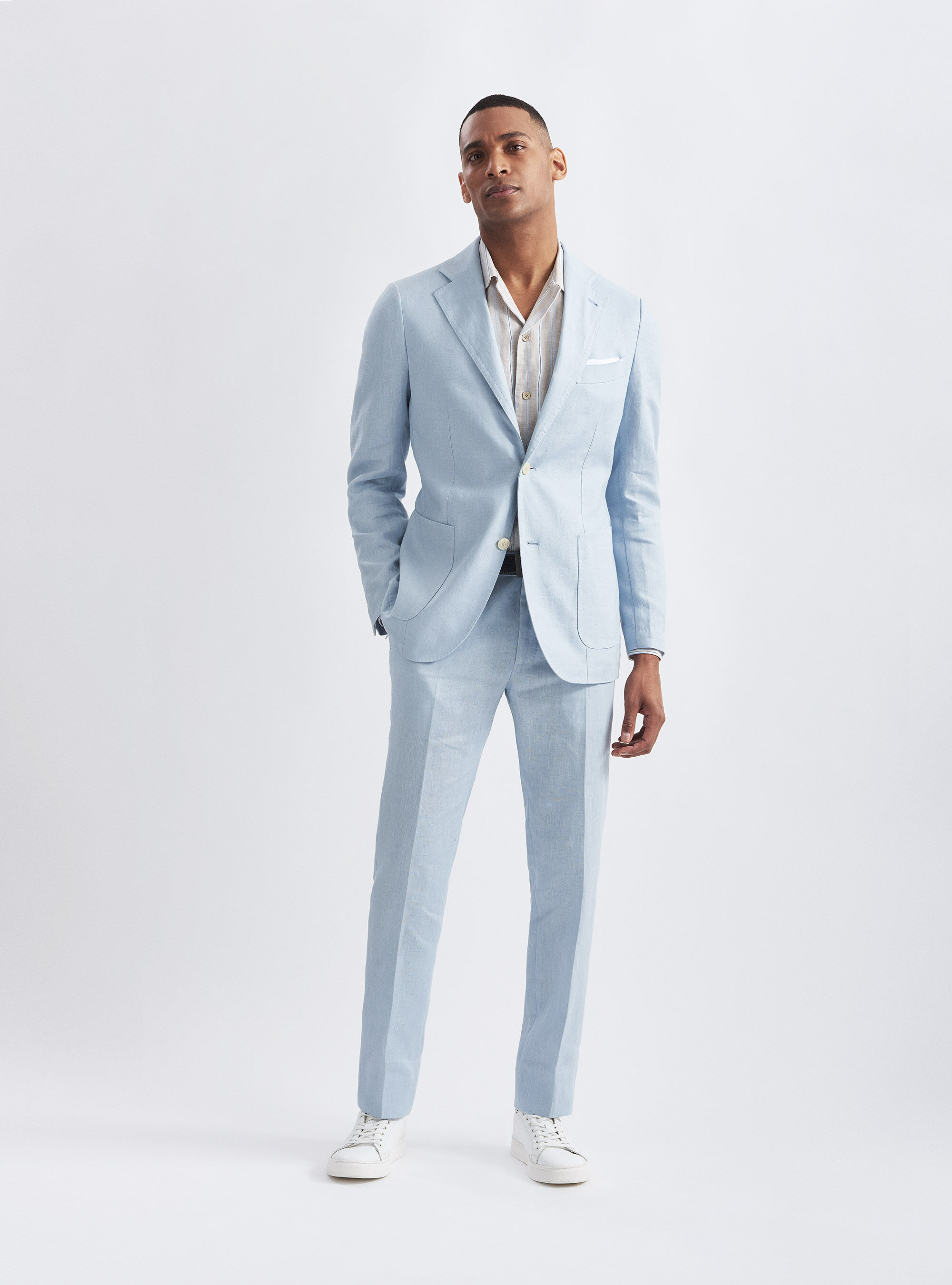 Light blue suit